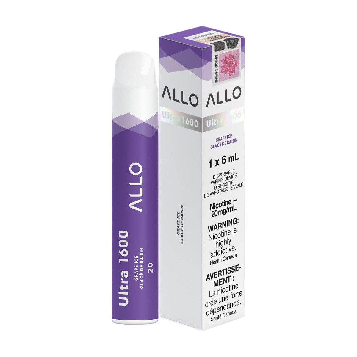 ALLO Ultra 1600 Disposable Vape - Grape Ice Cloud Island Vapour ALLO Ultra 1600 Disposable Vape - Grape Ice Cloud Island Vapour