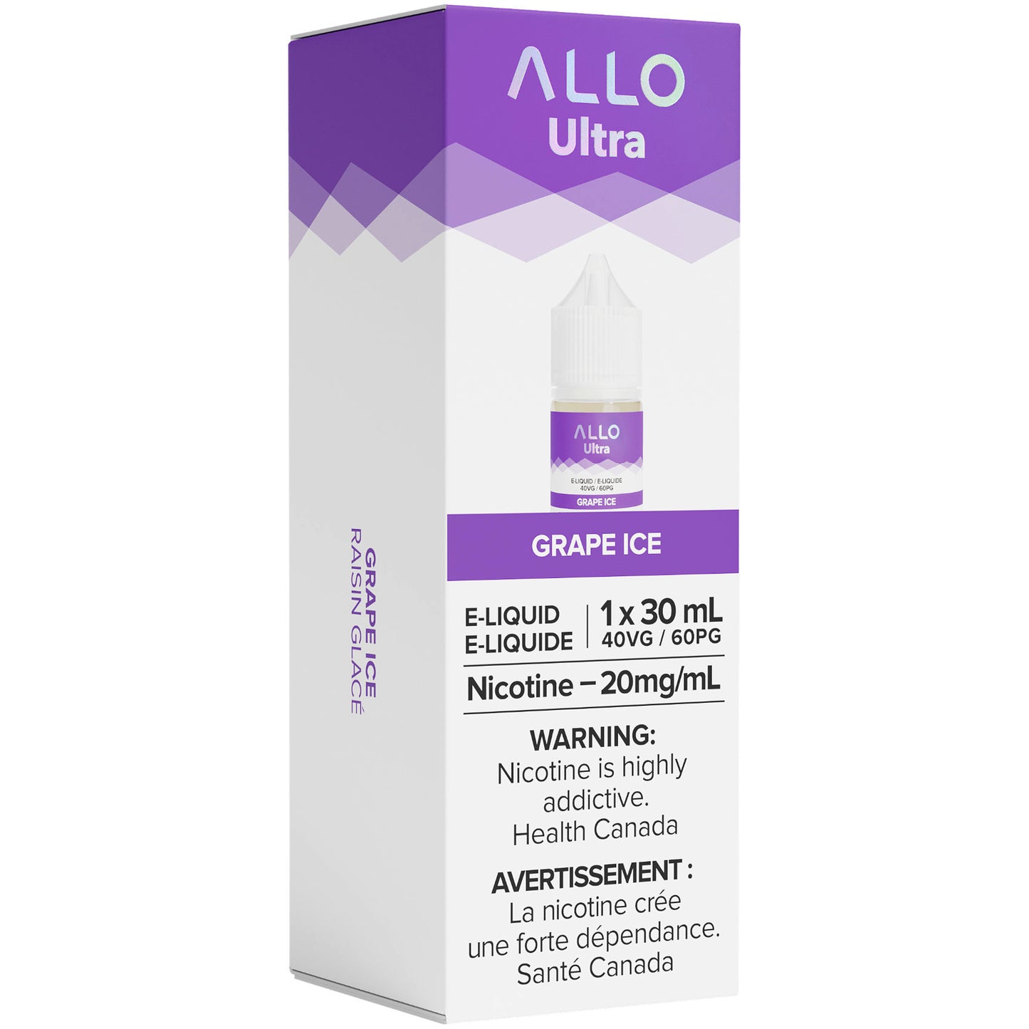 Allo Ultra E-Liquid 30mL Grape Ice