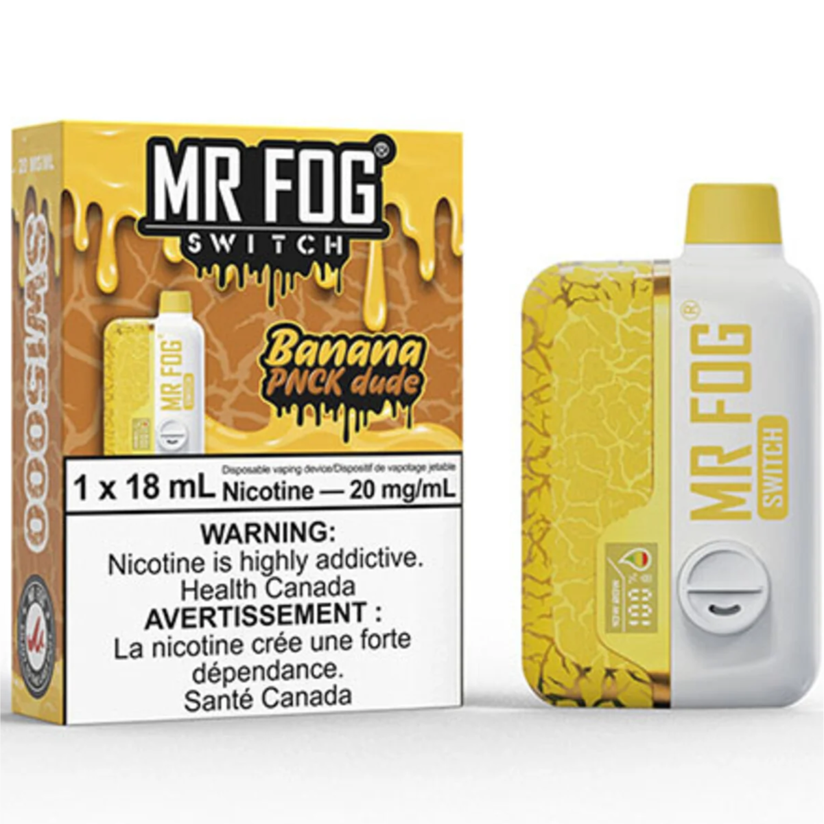 MR FOG SWITCH SW15000 Disposable Vape - Banana Pnck Dude Cloud Island Vapour MR FOG SWITCH SW15000 Disposable Vape - Banana Pnck Dude Cloud Island Vapour