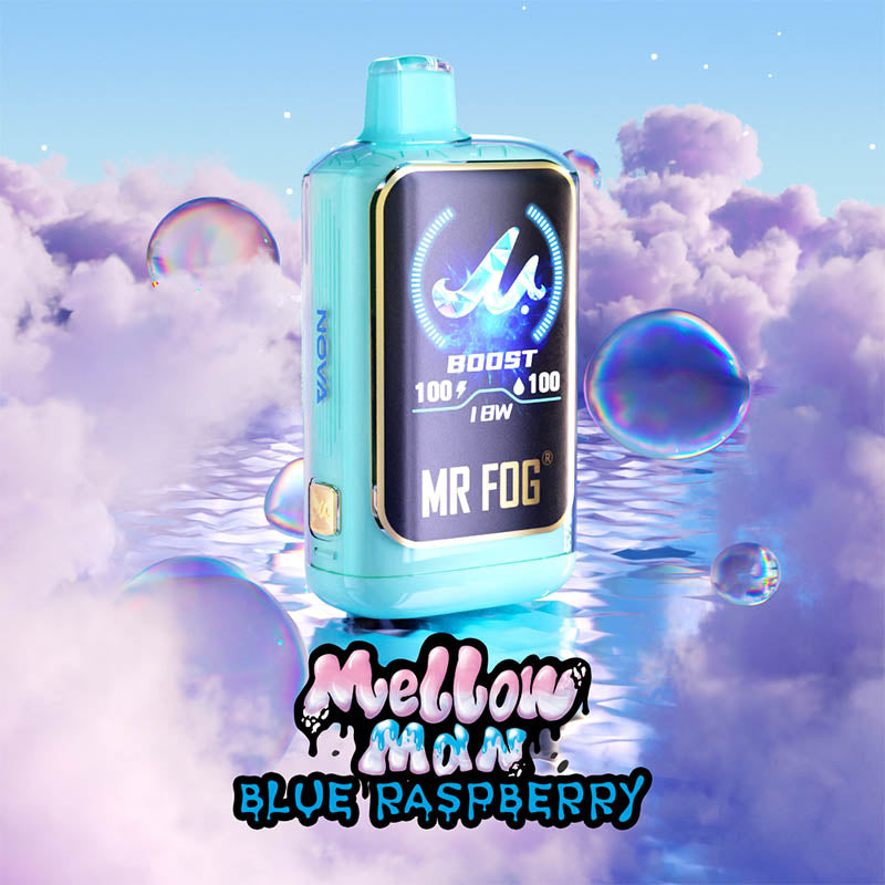 Blue Raspberry MR FOG NOVA Mellow Man Disposable Vape