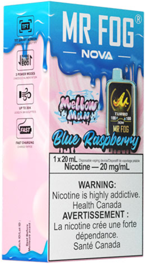 Blue Raspberry MR FOG NOVA Mellow Man