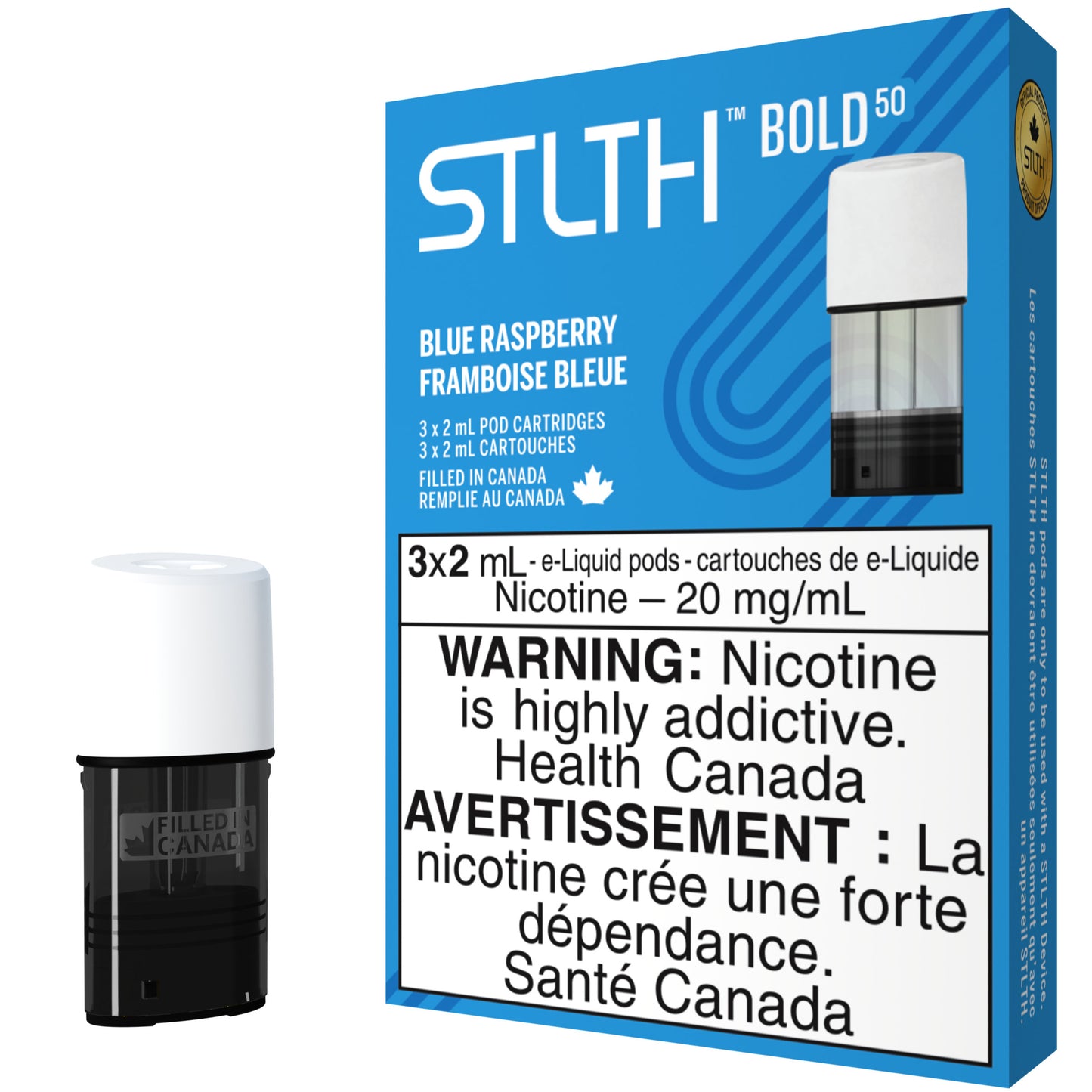 Blue Raspberry STLTH Pod Pack BOLD 50