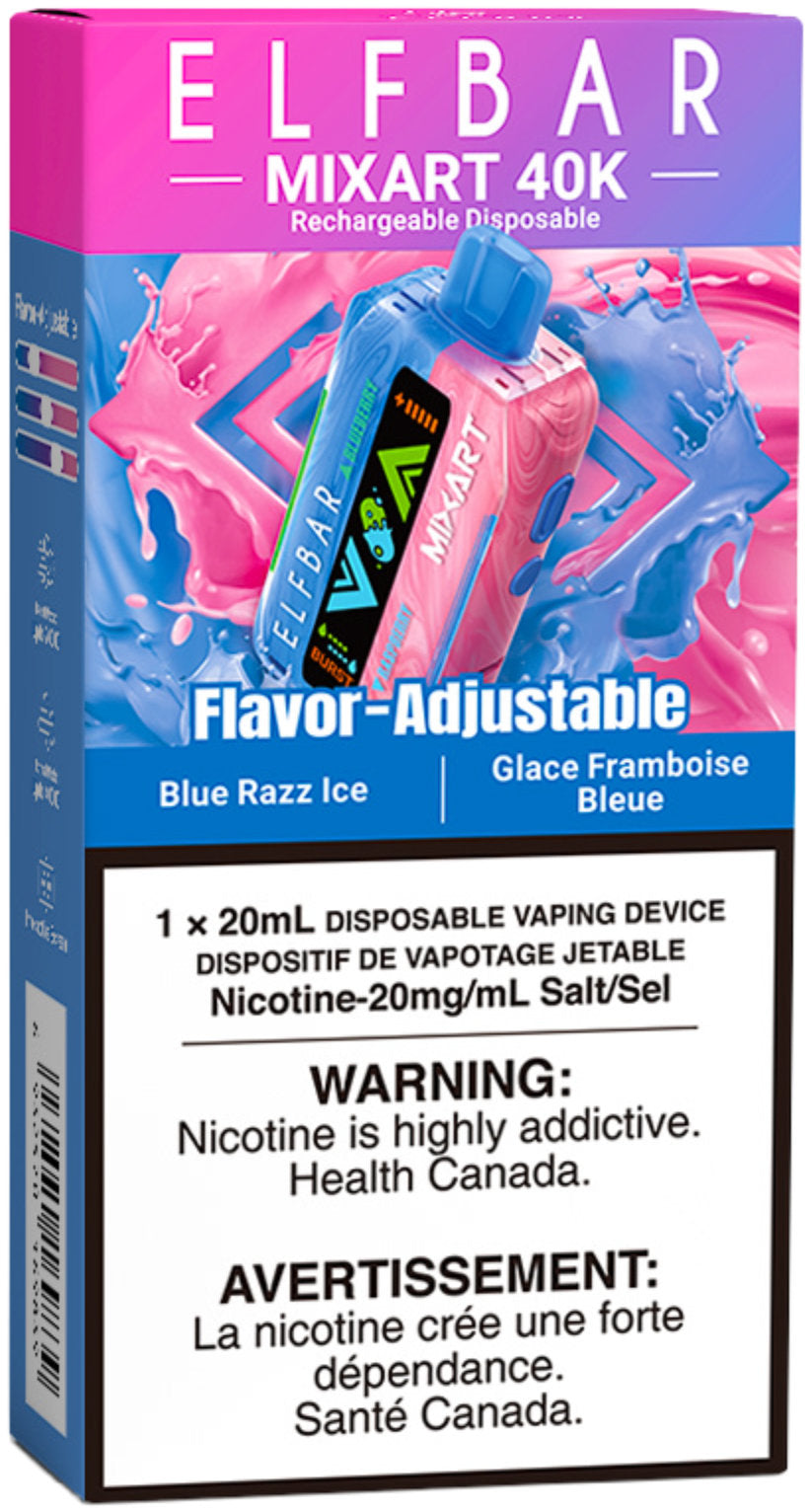 Blue Razz Ice ELF BAR MIXART 40K Disposable