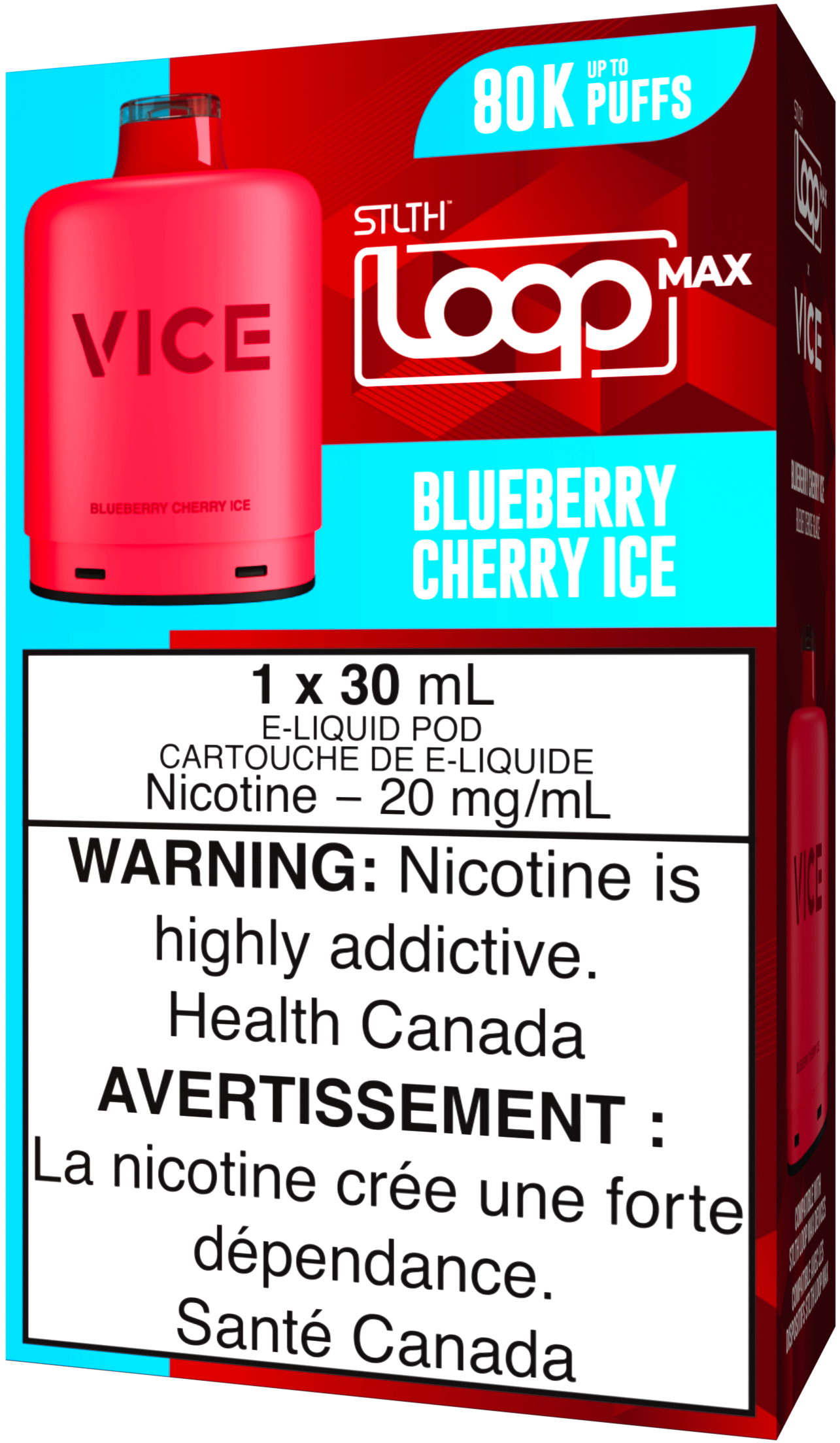 Blueberry Cherry Ice STLTH LOOP MAX X VICE Pod Pack