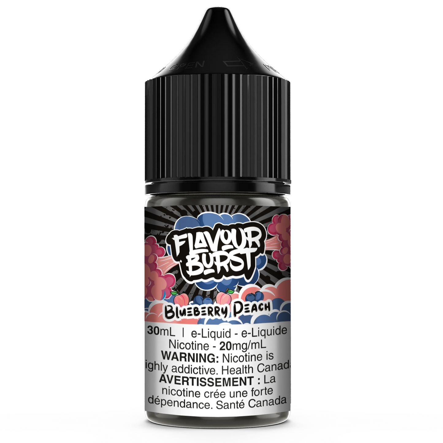 Flavour Burst Salt Nic E-Liquid Blueberry Peach