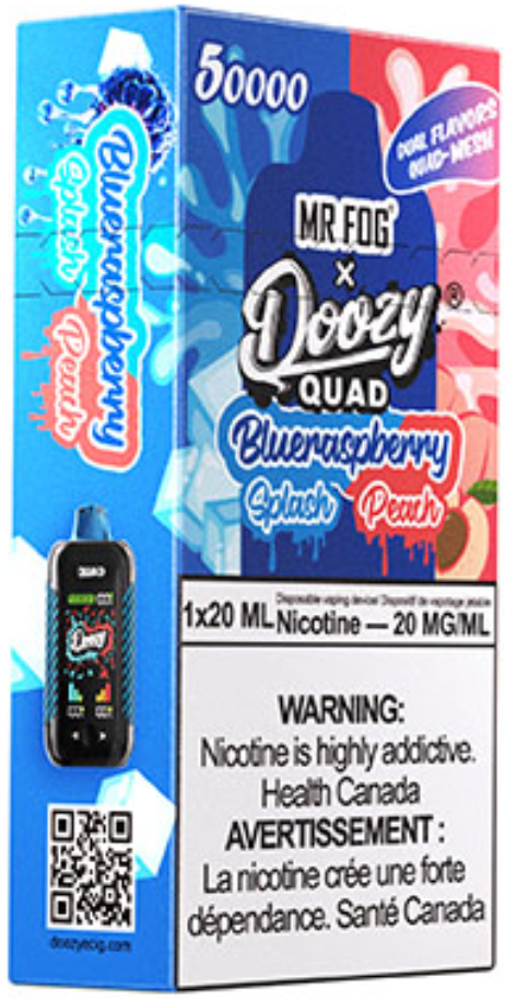 Blueraspberry Splash Blueraspberry Peach DOOZY QUAD Disposable