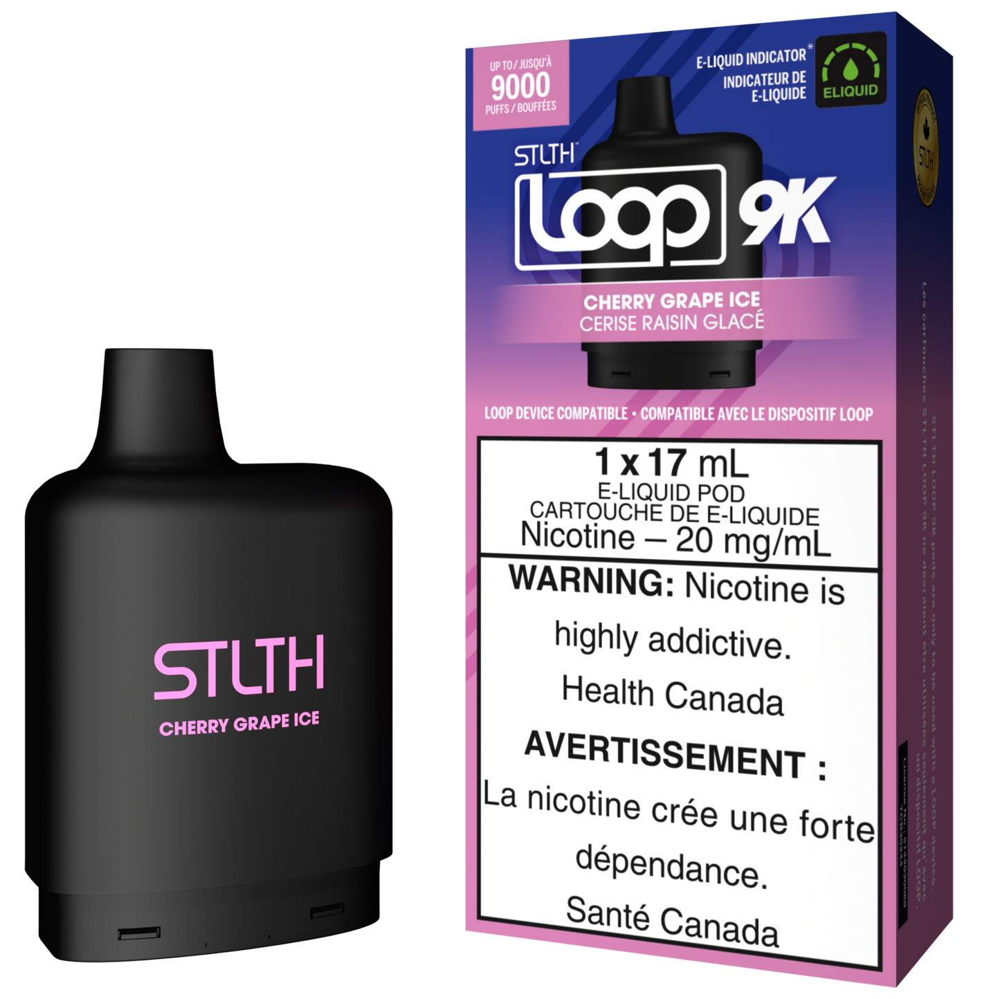 Cherry Grape STLTH LOOP 9K Pod Pack