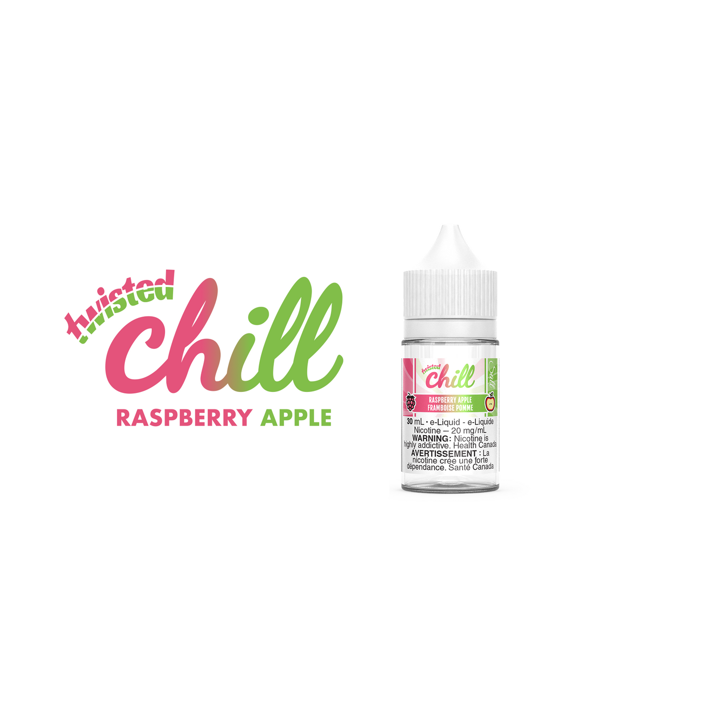 Chill Twisted Salt E-Liquid in the flavour Raspberry Apple