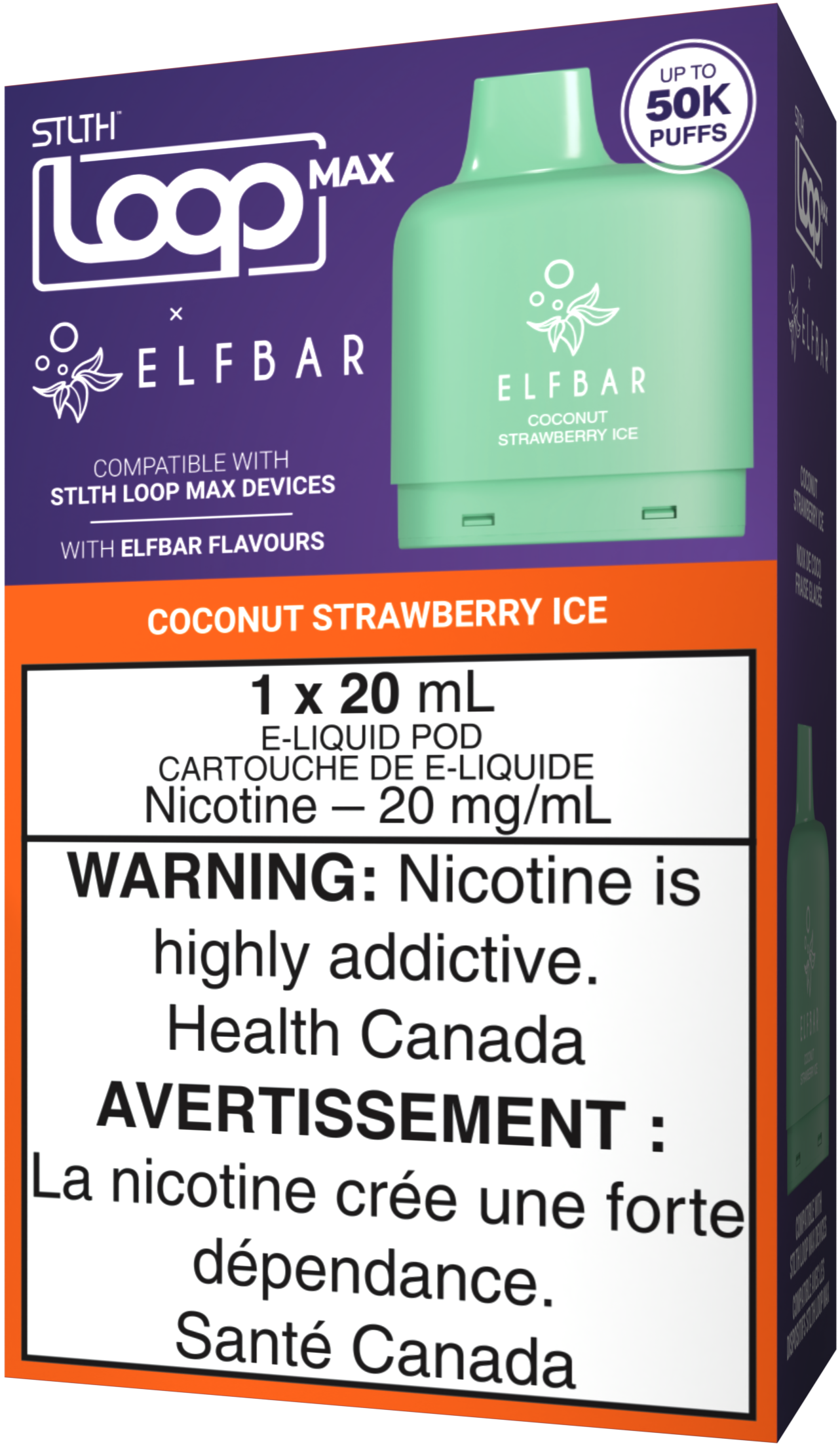 Coconut Strawberry Ice STLTH LOOP MAX X ELFBAR Pod Pack