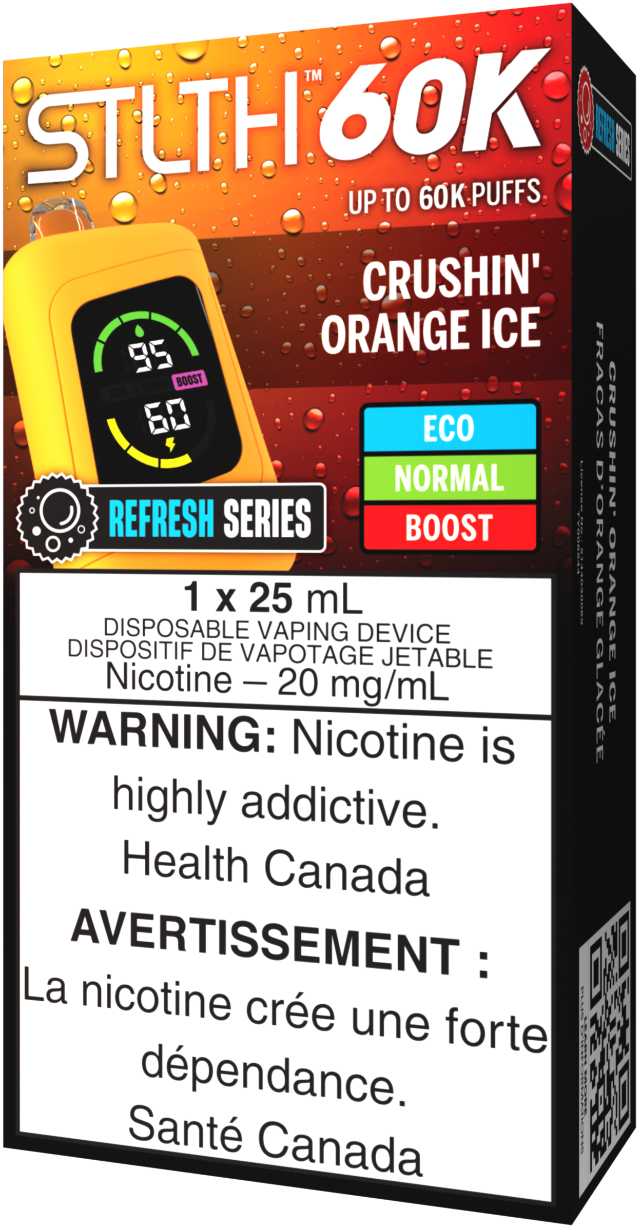 Crushin' Orange Ice STLTH 60K Disposable Vape