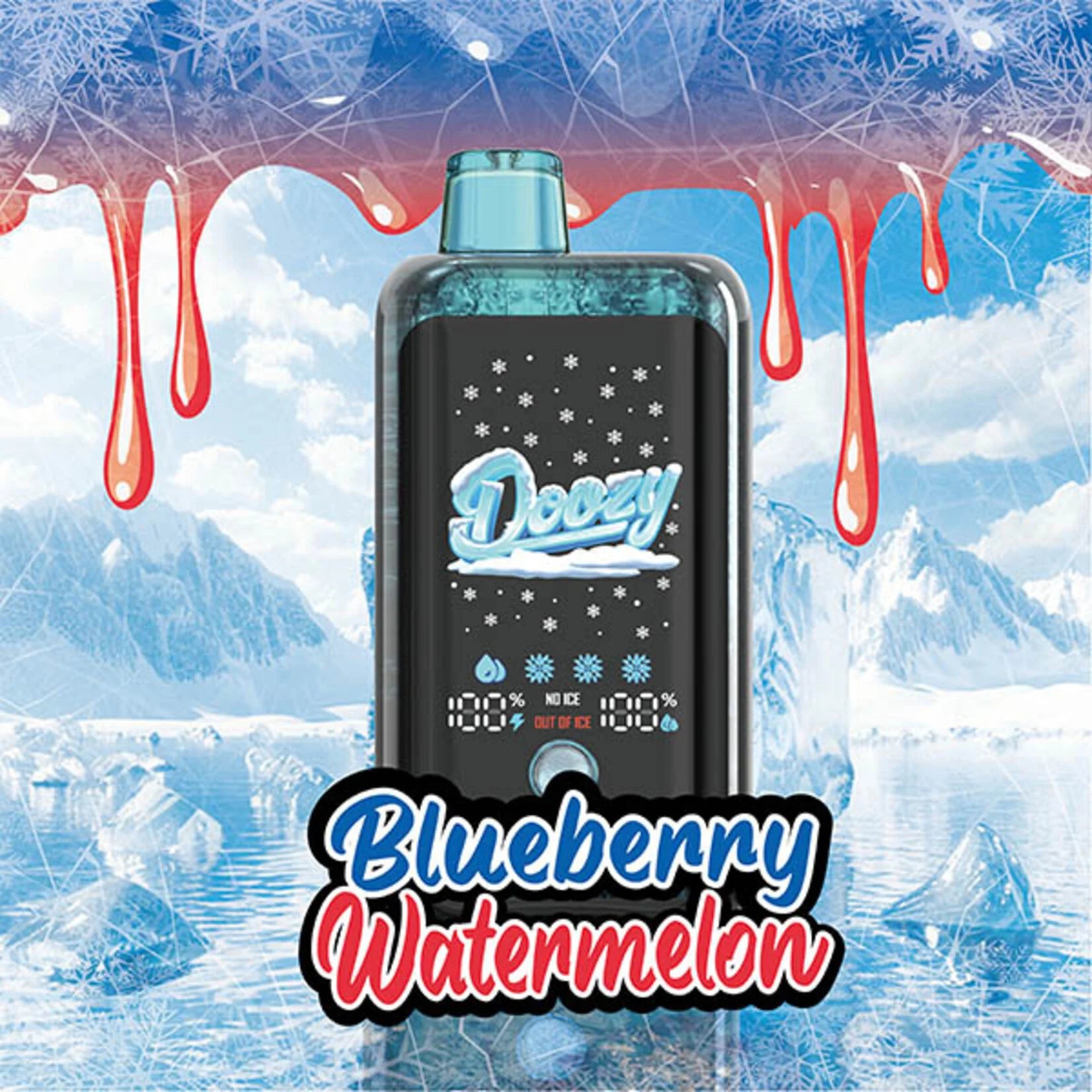 DOOZY ICE CUBE 40K Disposable Vape - Blueberry Watermelon Cloud Island Vapour DOOZY ICE CUBE 40K Disposable Vape - Blueberry Watermelon Cloud Island Vapour