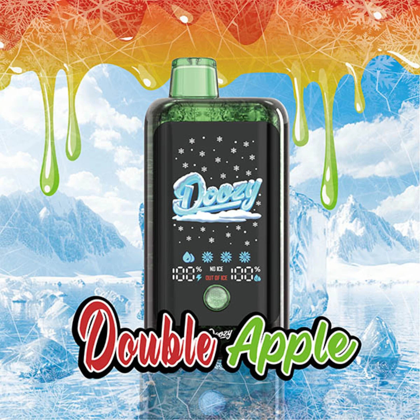 DOOZY ICE CUBE 40K Disposable Vape - Double Apple Cloud Island Vapour DOOZY ICE CUBE 40K Disposable Vape - Double Apple Cloud Island Vapour