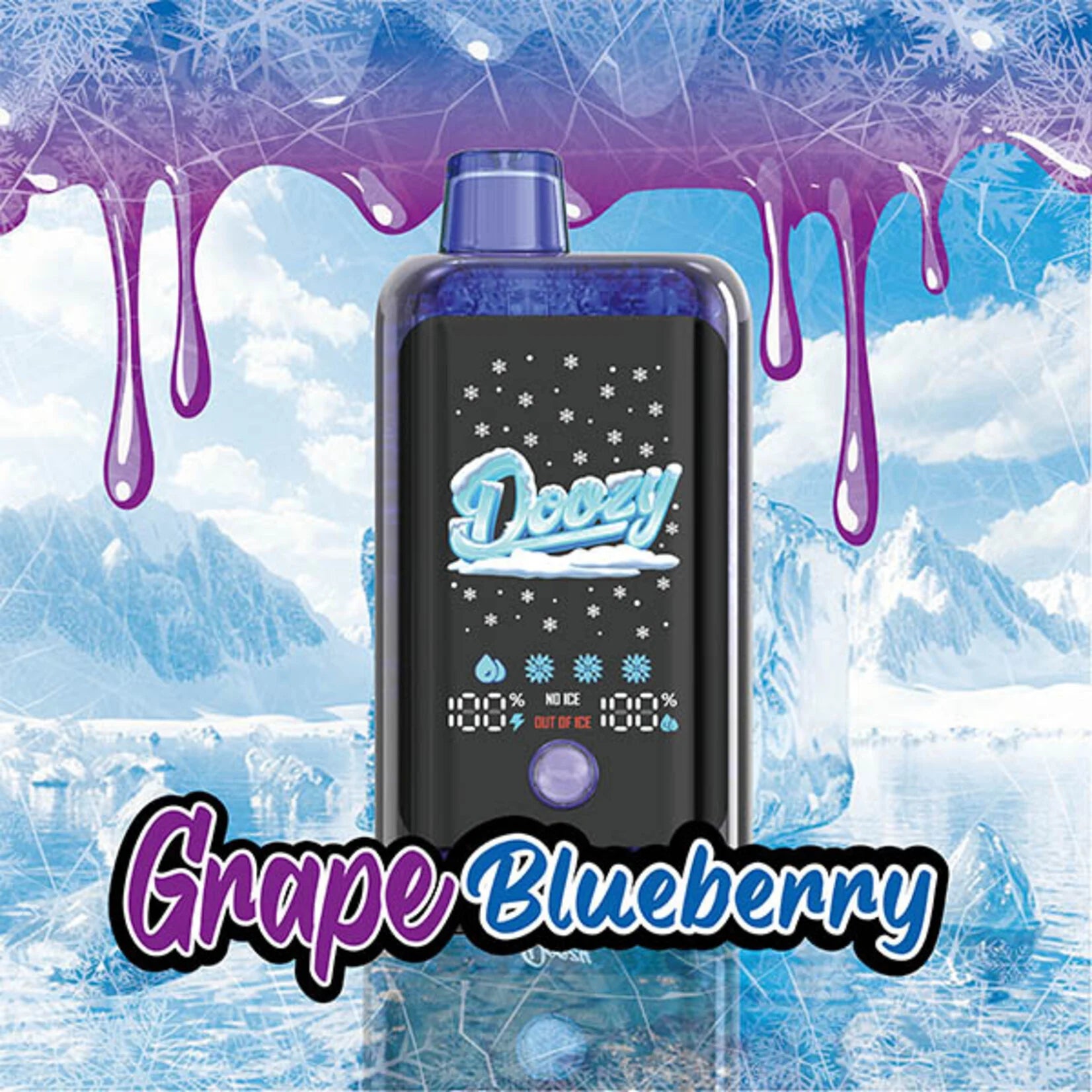 blueberry ice disposable vape DOOZY ICE CUBE 40K Disposable Vape