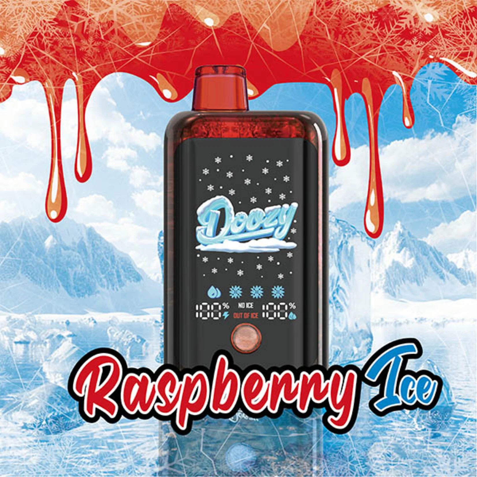 DOOZY ICE CUBE 40K Disposable Vape - Raspberry Ice Cloud Island Vapour DOOZY ICE CUBE 40K Disposable Vape - Raspberry Ice Cloud Island Vapour