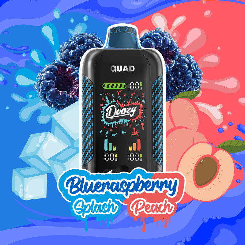 DOOZY QUAD Blueraspberry Splash Blueraspberry Peach