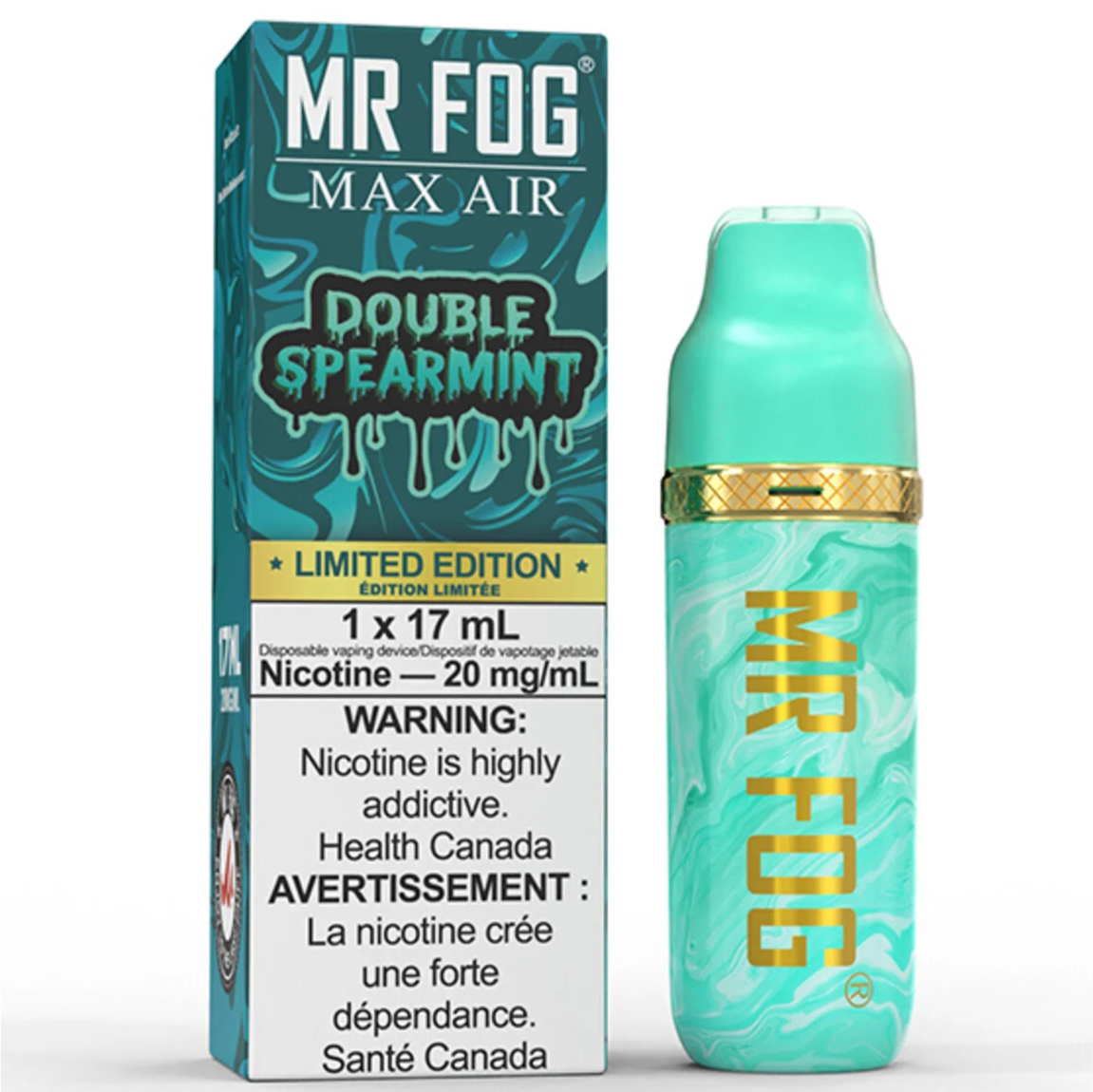 MR FOG MAX AIR MA8500 Disposable Vape - Double Spearmint Cloud Island Vapour MR FOG MAX AIR MA8500 Disposable Vape - Double Spearmint Cloud Island Vapour