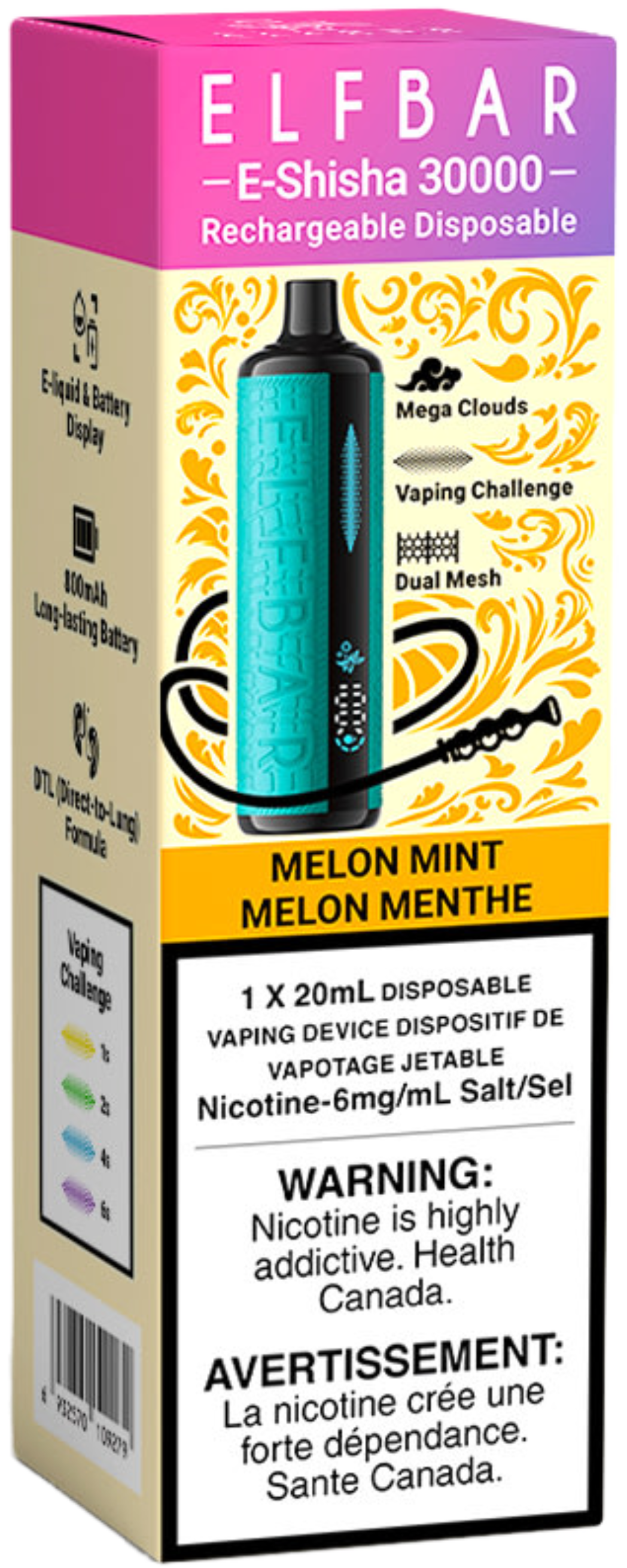 ELF BAR E-Shisha 30000 Disposable Melon Mint