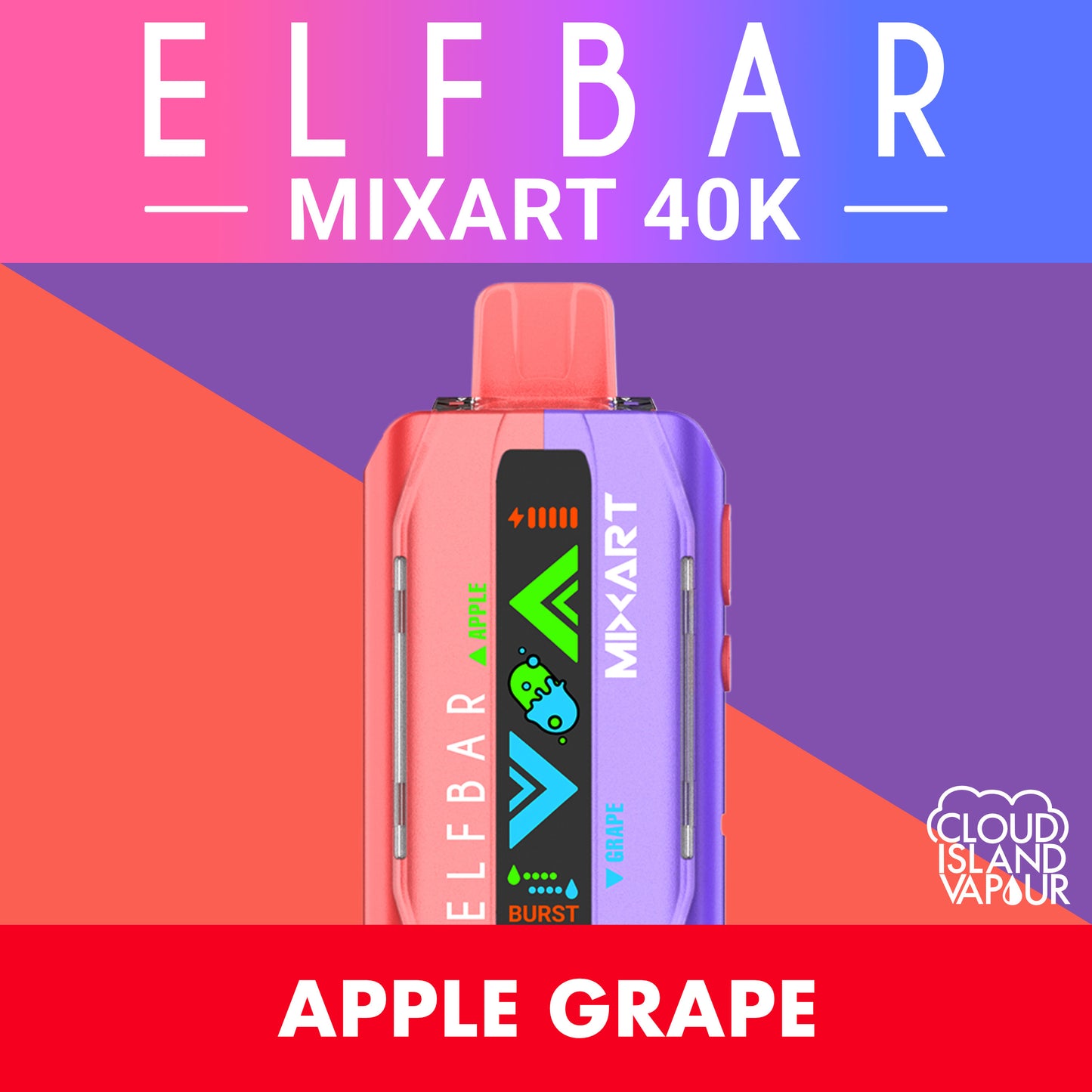 ELF BAR MIXART 40K Apple Grape