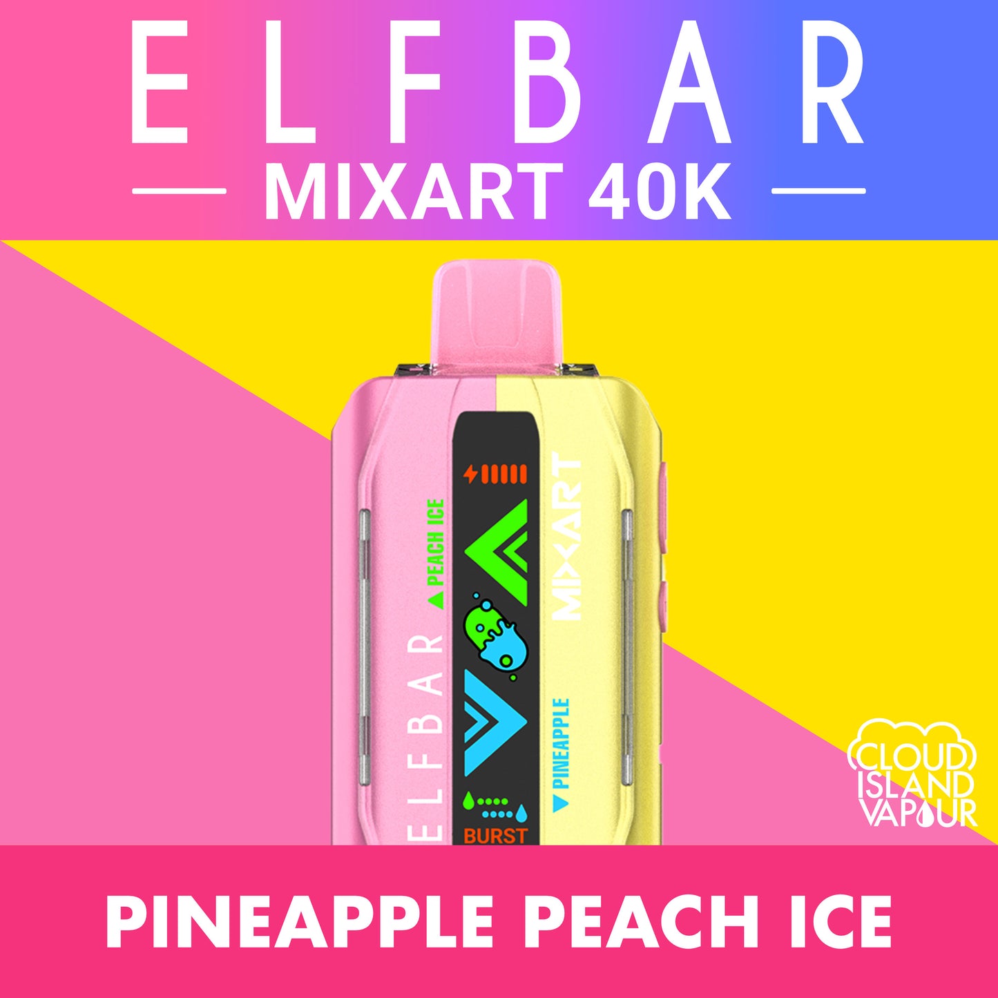 ELF BAR MIXART 40K Pineapple Peach Ice