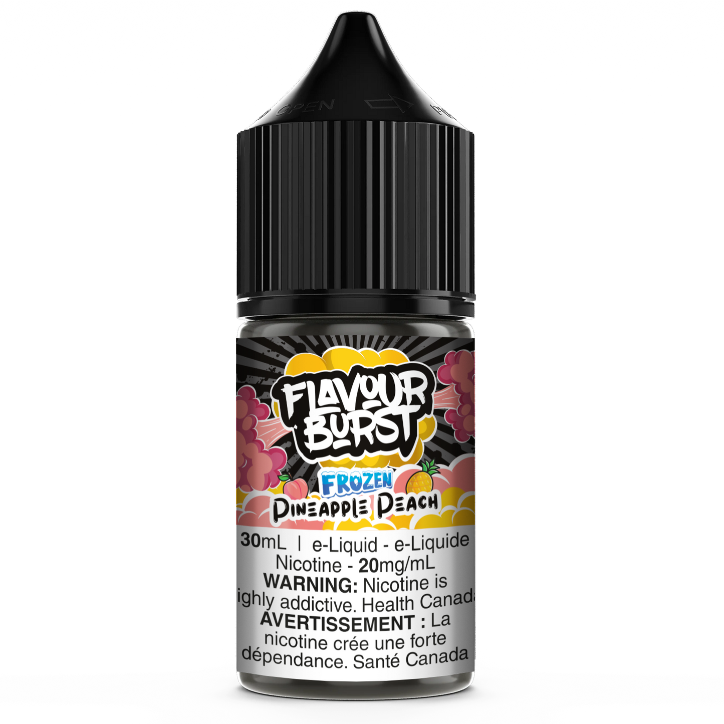 Flavour Burst Salt Nic E-Liquid Frozen Pineapple Peach