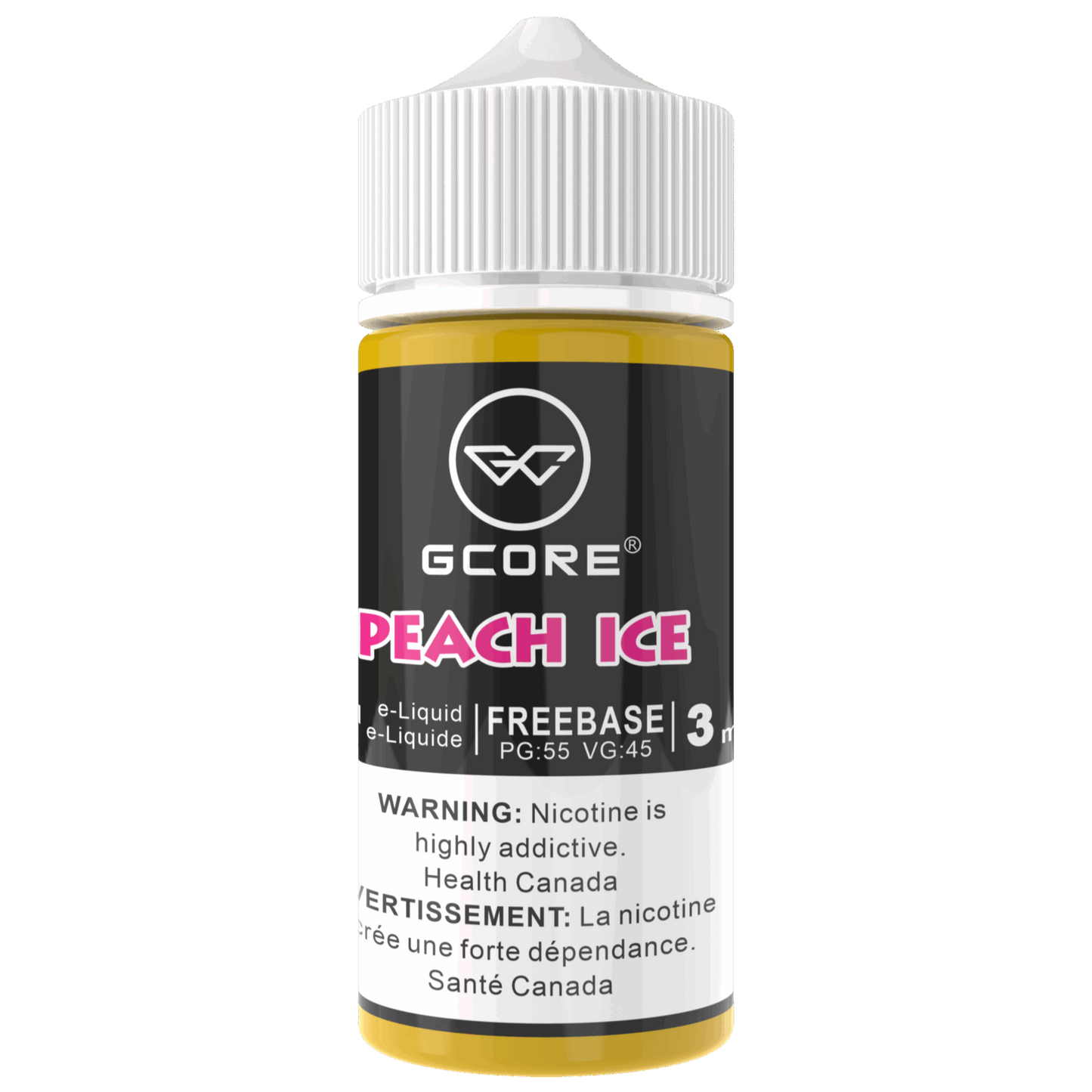 GCORE 100mL E-Liquid 3mg Peach Ice