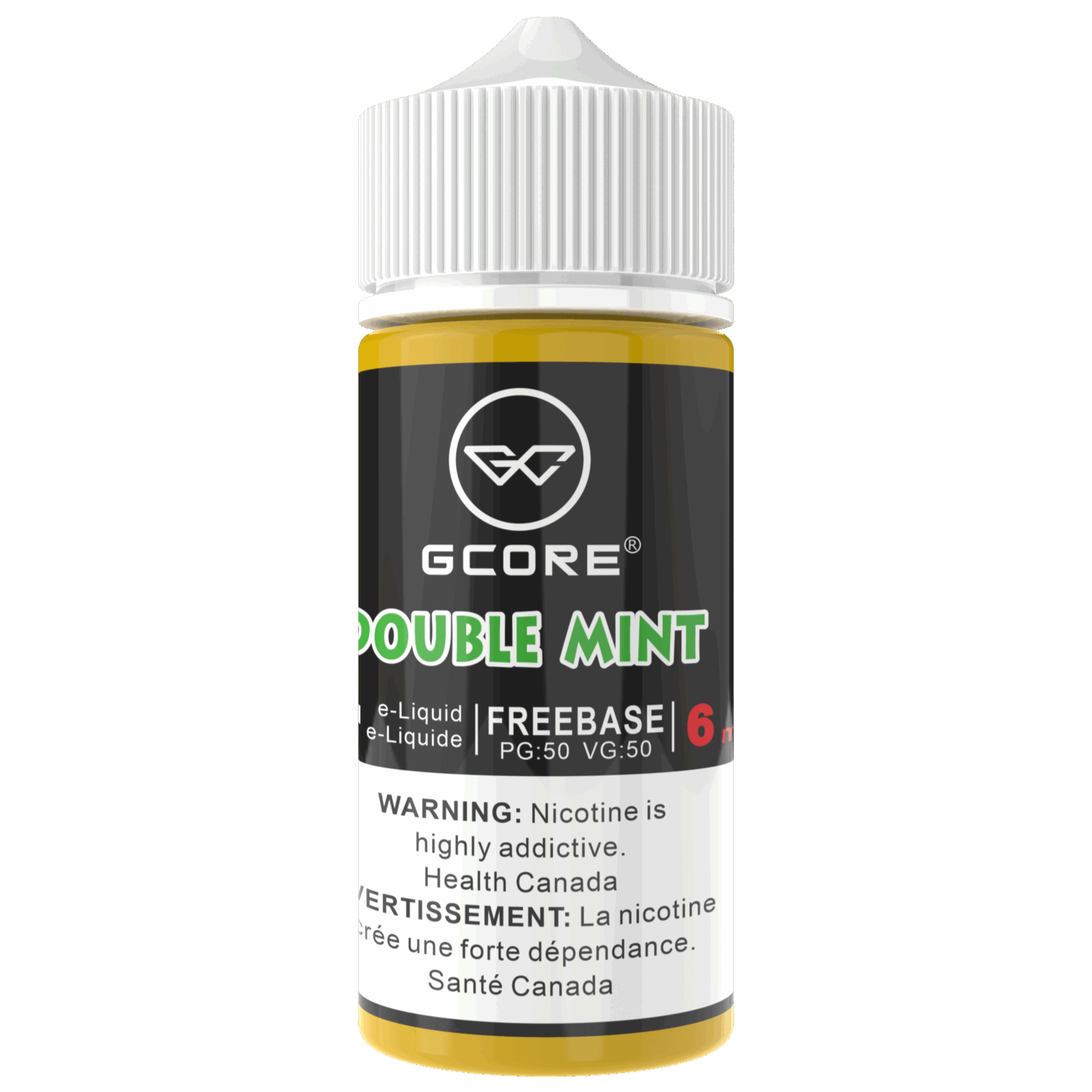 GCORE 100mL E-Liquid 6mg Double Mint