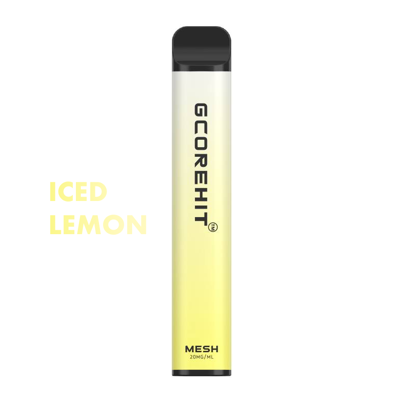 GCORE HIT 3000 puff disposable vape flavour Iced Lemon
