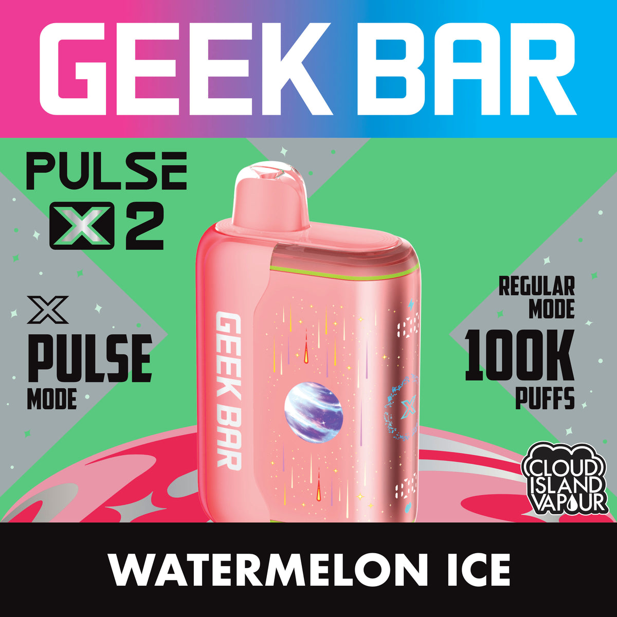 GEEK BAR PULSE X 2 Watermelon Ice
