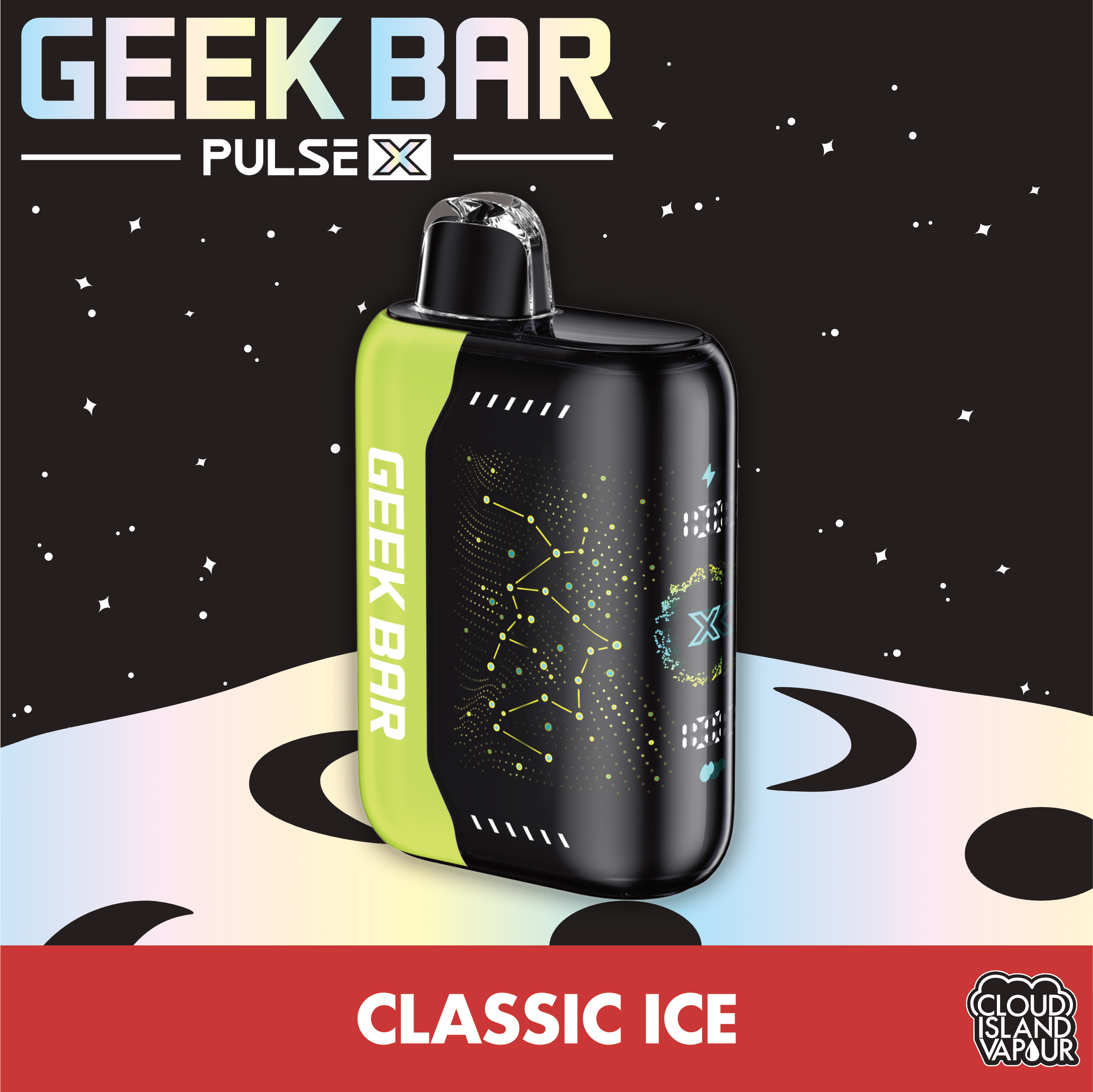 GEEK BAR PULSE X Disposable Vape - Classic Ice Cloud Island Vapour GEEK BAR PULSE X Disposable Vape - Classic Ice Cloud Island Vapour