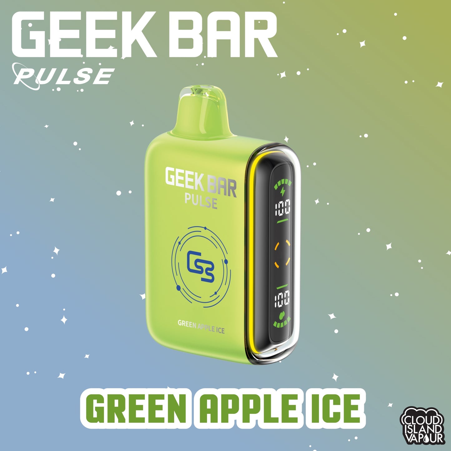 GEEK BAR Pulse 9000 Disposable Vape in the flavour Green Apple Ice