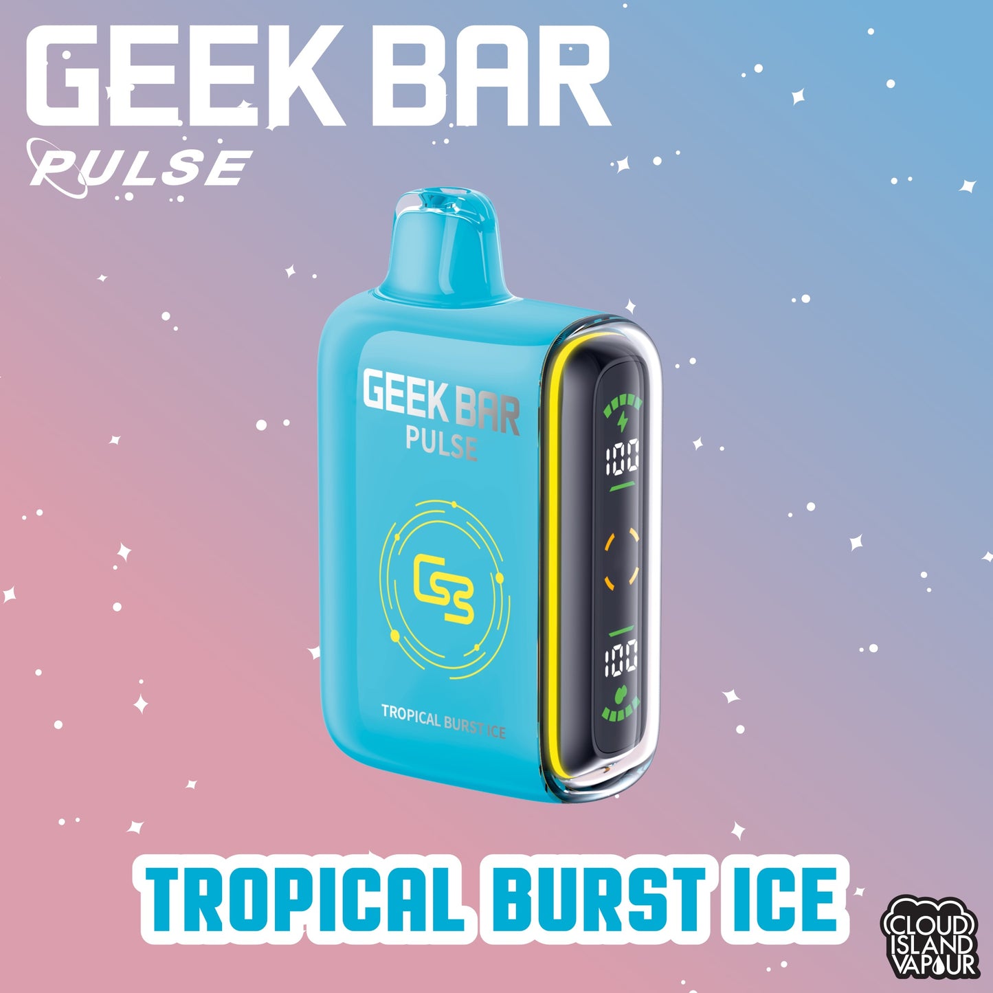 GEEK BAR Pulse 9000 Disposable Vape in the flavour Tropical Burst Ice