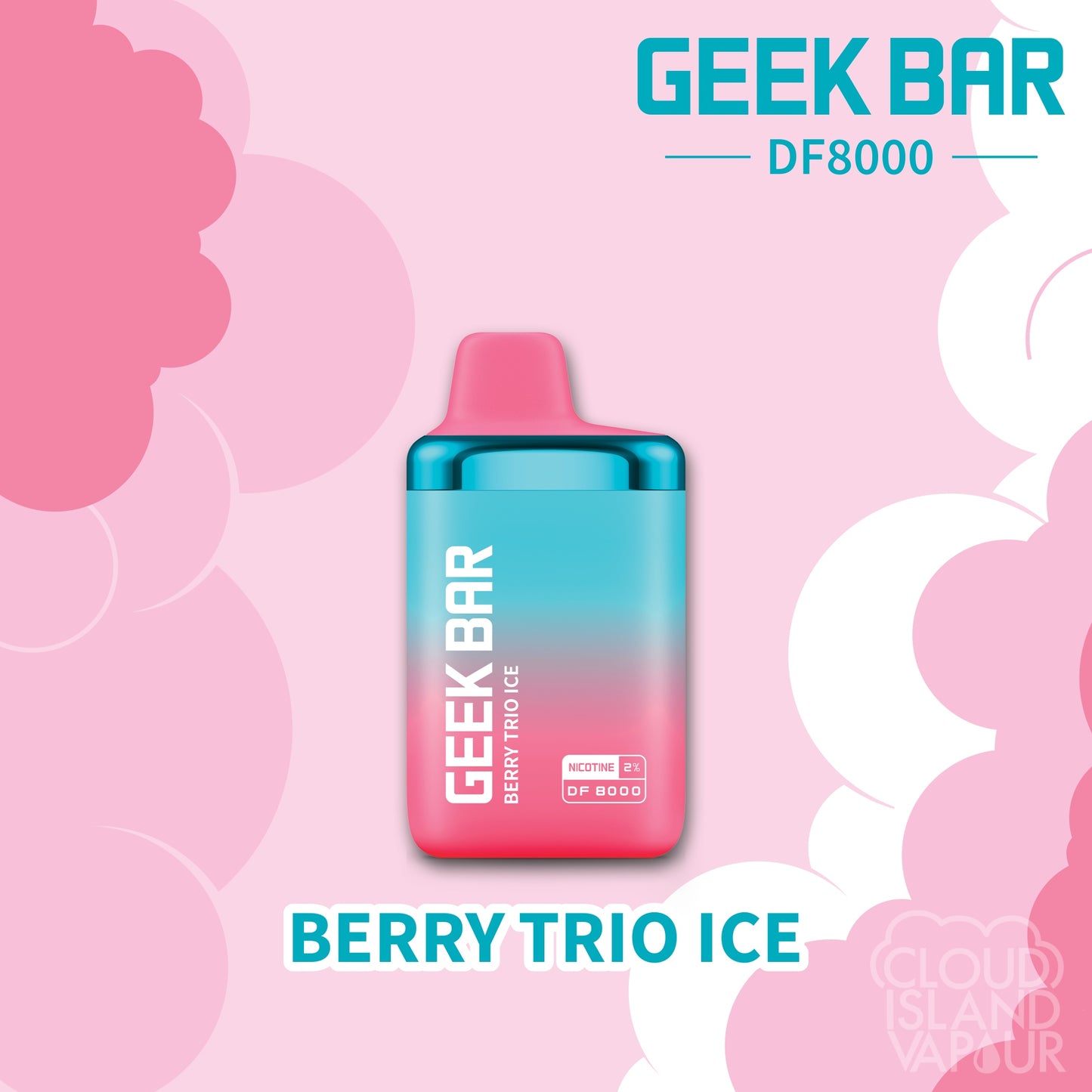 Geek Bar DF8000 disposable vape flavour Berry Trio Ice