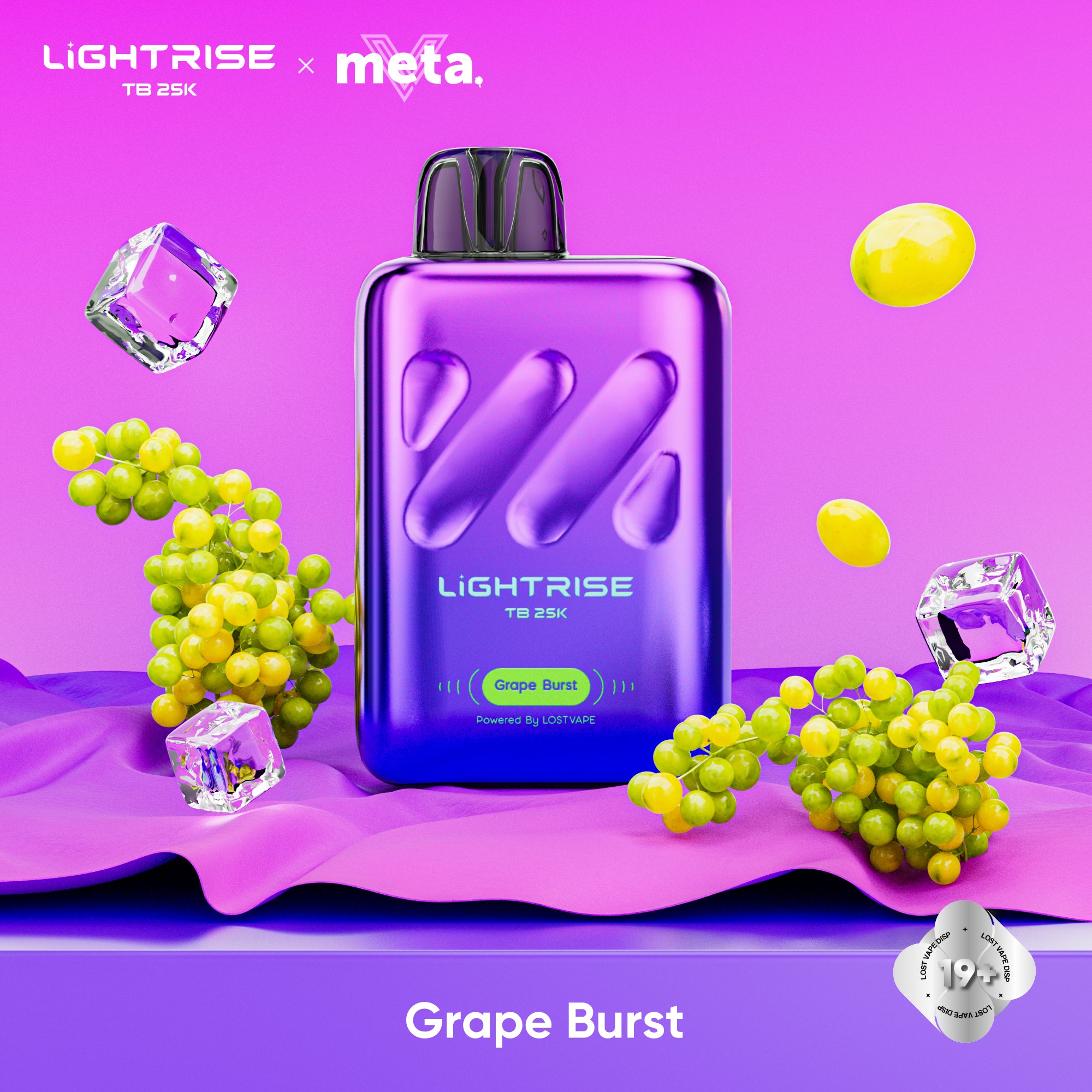lost vape orion bar grape burst Lost Vape Lightrise TB 25K Disposable Vape