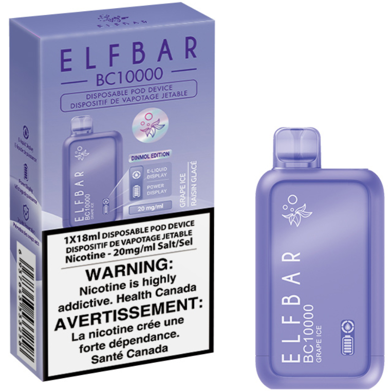 ELF BAR BC10000 Disposable Vape - Grape Ice Cloud Island Vapour ELF BAR BC10000 Disposable Vape - Grape Ice Cloud Island Vapour