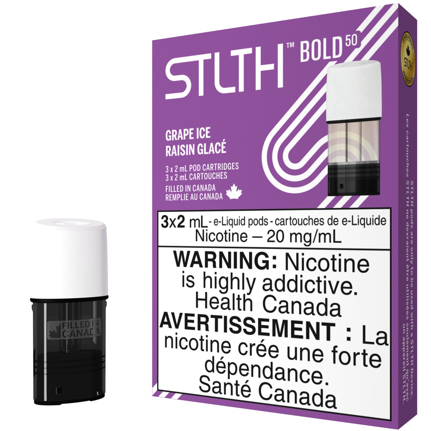 Grape Ice STLTH Pod Pack BOLD 50