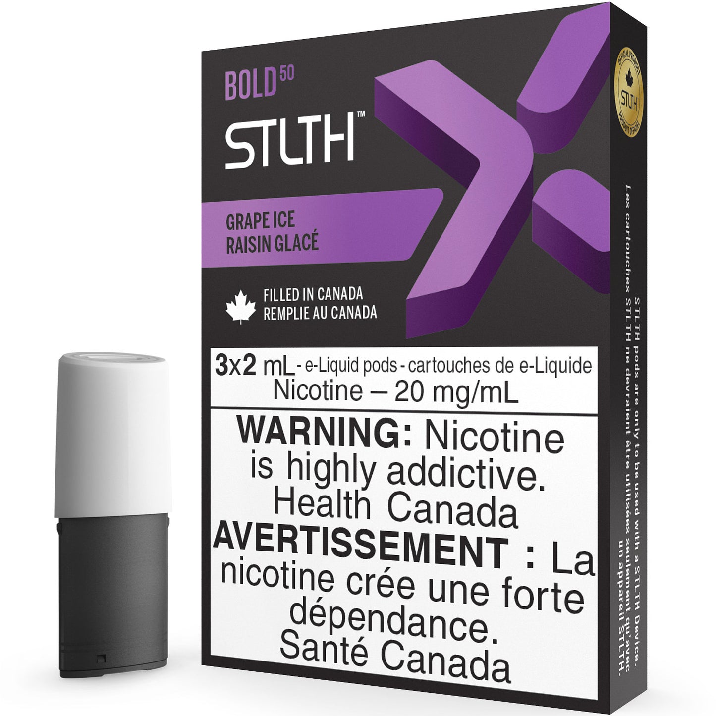 Grape Ice STLTH X Pod Pack BOLD 50