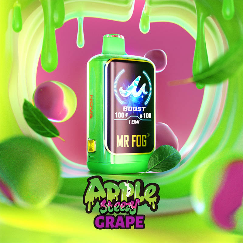 Grape MR FOG NOVA Apple Steezy Disposable Vape