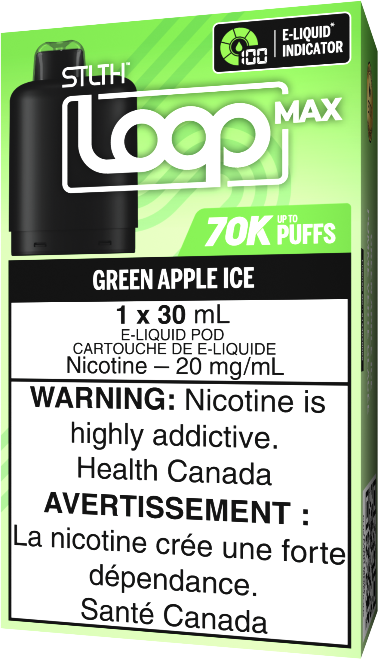 Green Apple Ice STLTH LOOP MAX Pod Pack