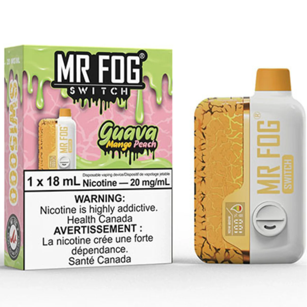 MR FOG SWITCH SW15000 Disposable Vape - Guava Mango Peach Cloud Island Vapour MR FOG SWITCH SW15000 Disposable Vape - Guava Mango Peach Cloud Island Vapour
