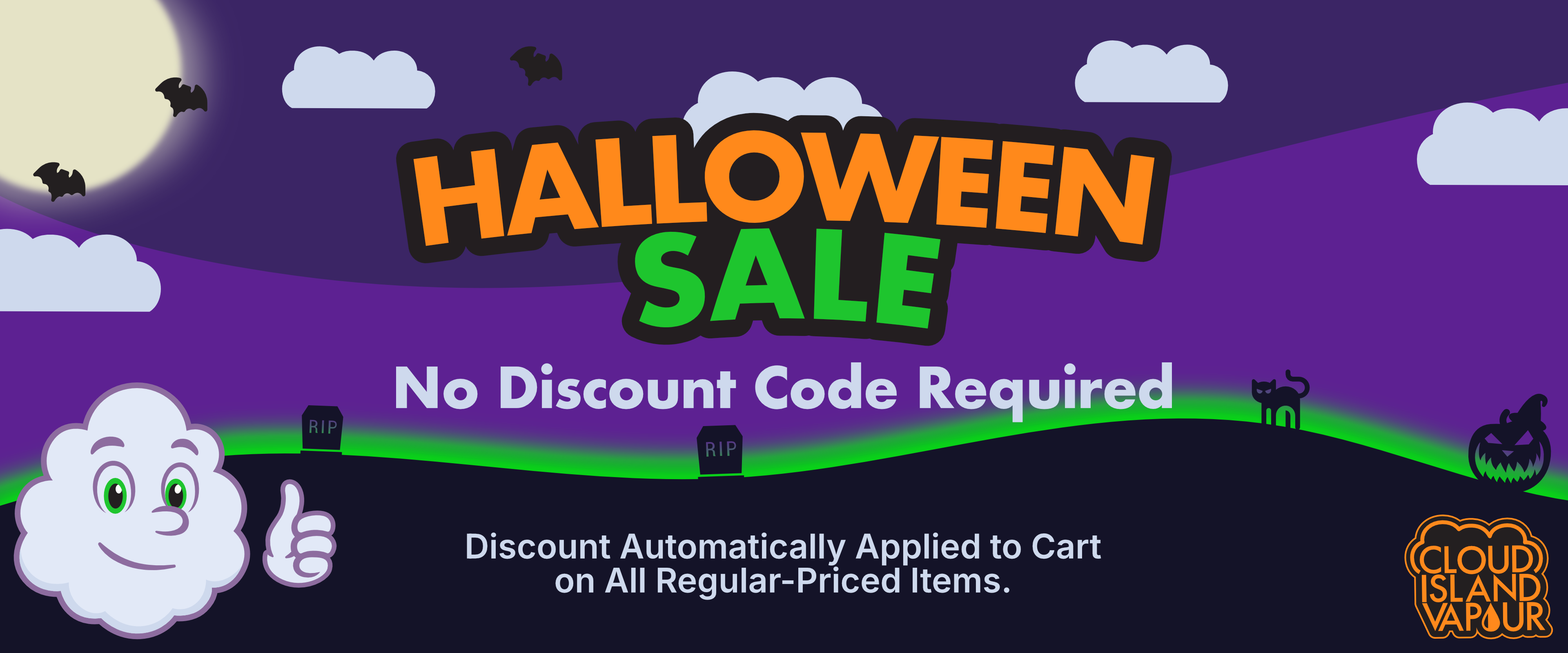 Halloween Sale 2025 Banner