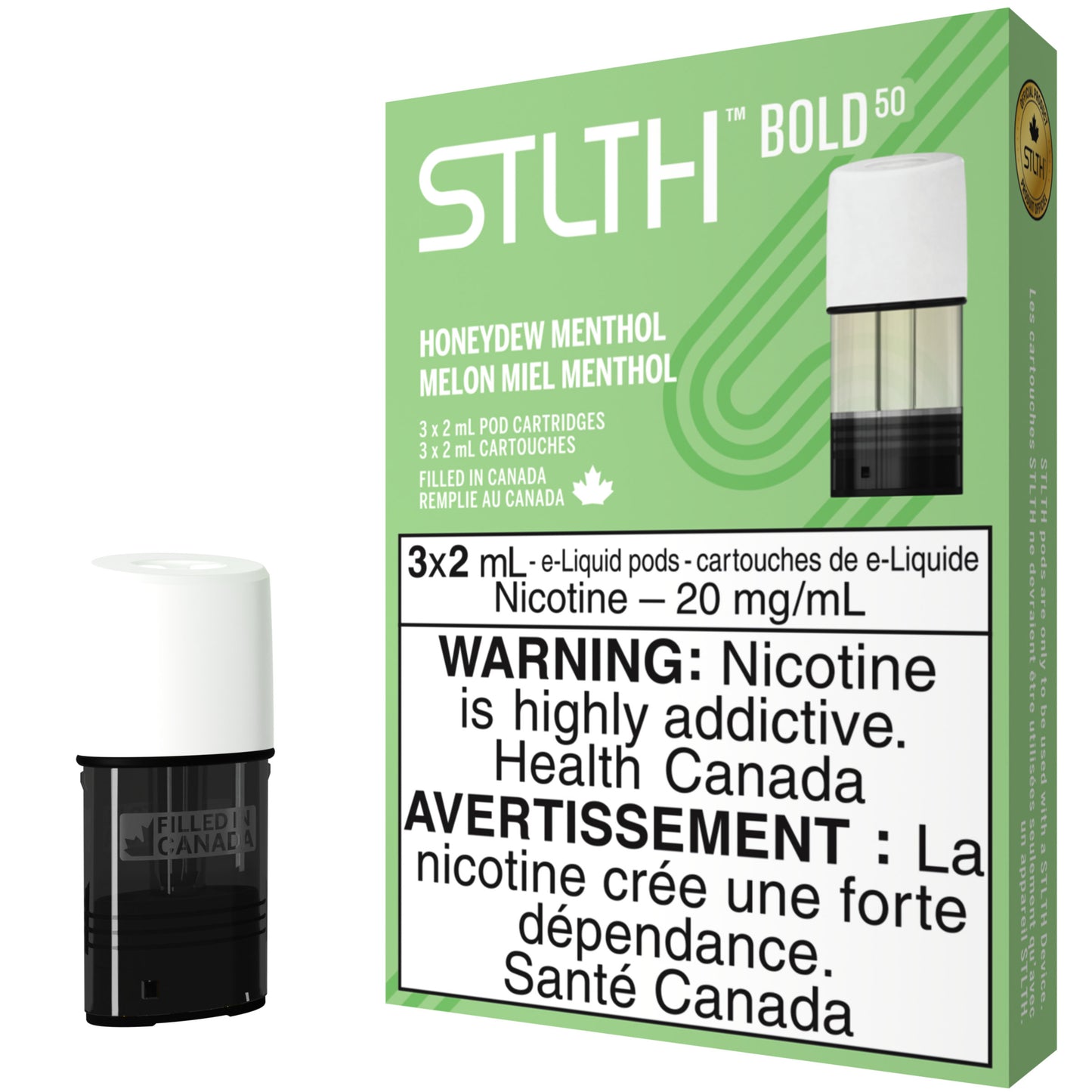 Honeydew Menthol STLTH Pod Pack BOLD 50