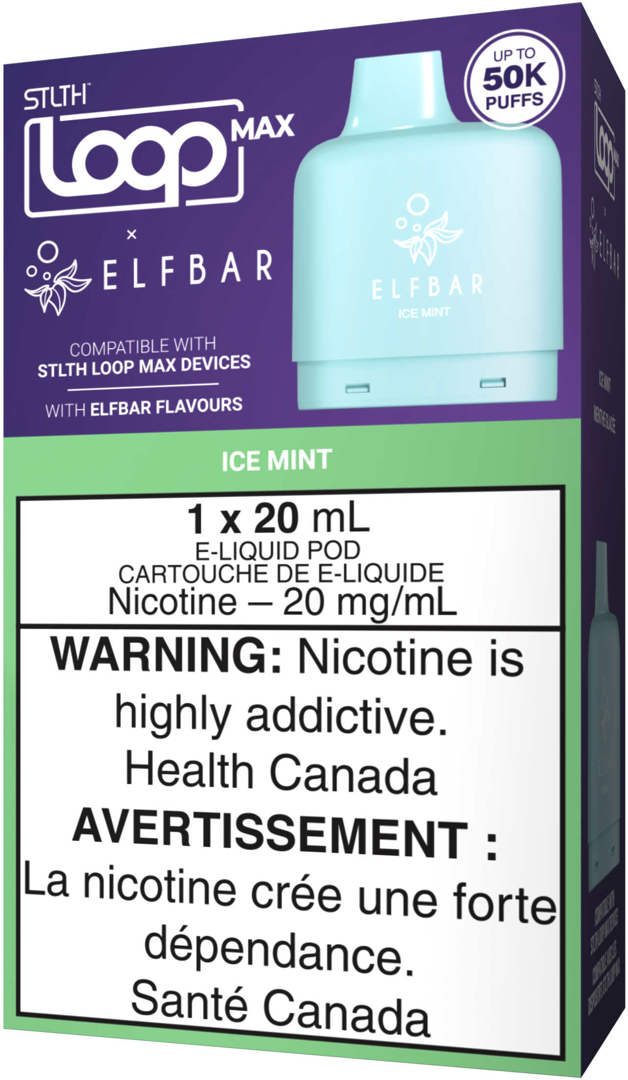 Ice Mint STLTH LOOP MAX X ELFBAR Pod Pack
