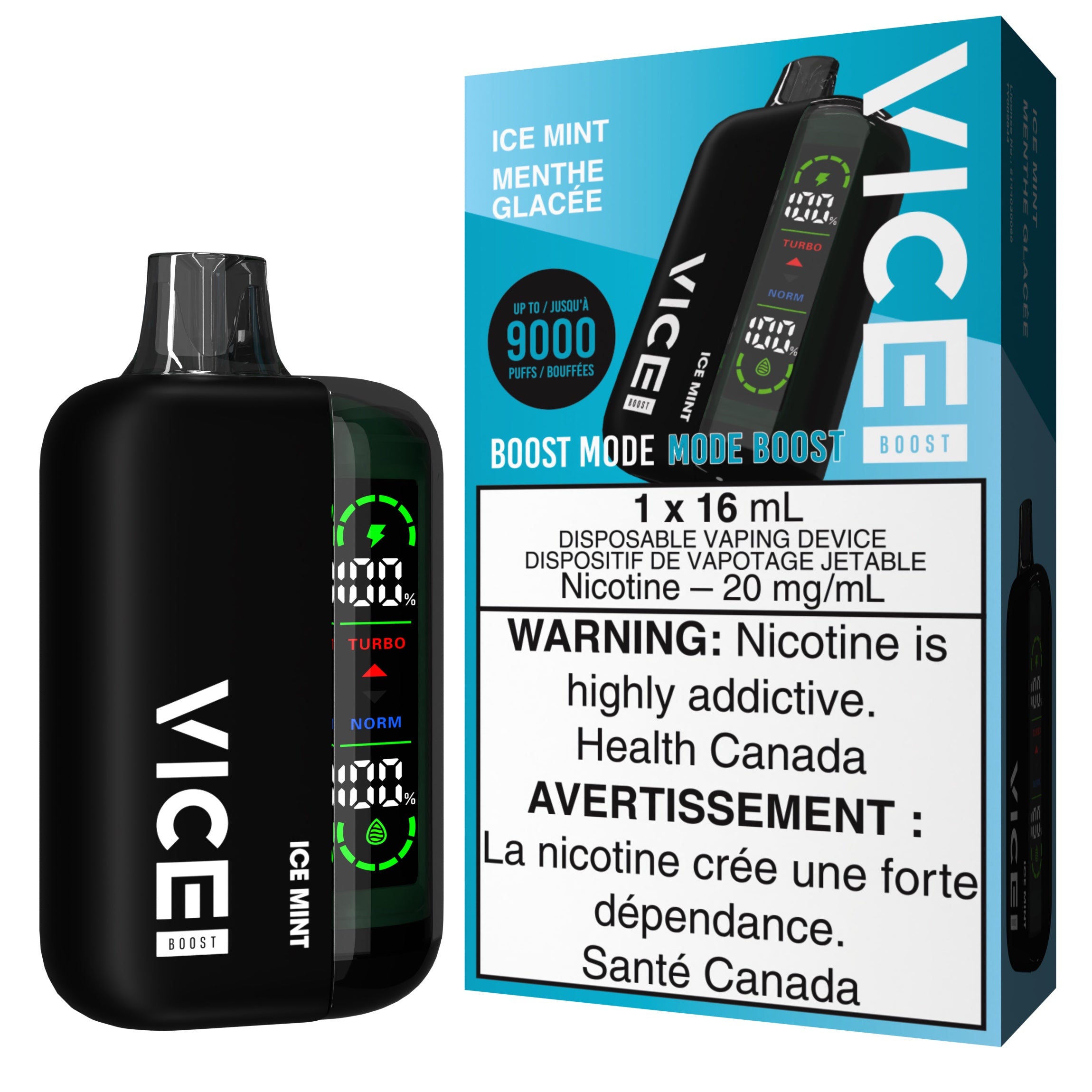 Vice Boost Disposable Vape - Ice Mint Cloud Island Vapour Vice Boost Disposable Vape - Ice Mint Cloud Island Vapour
