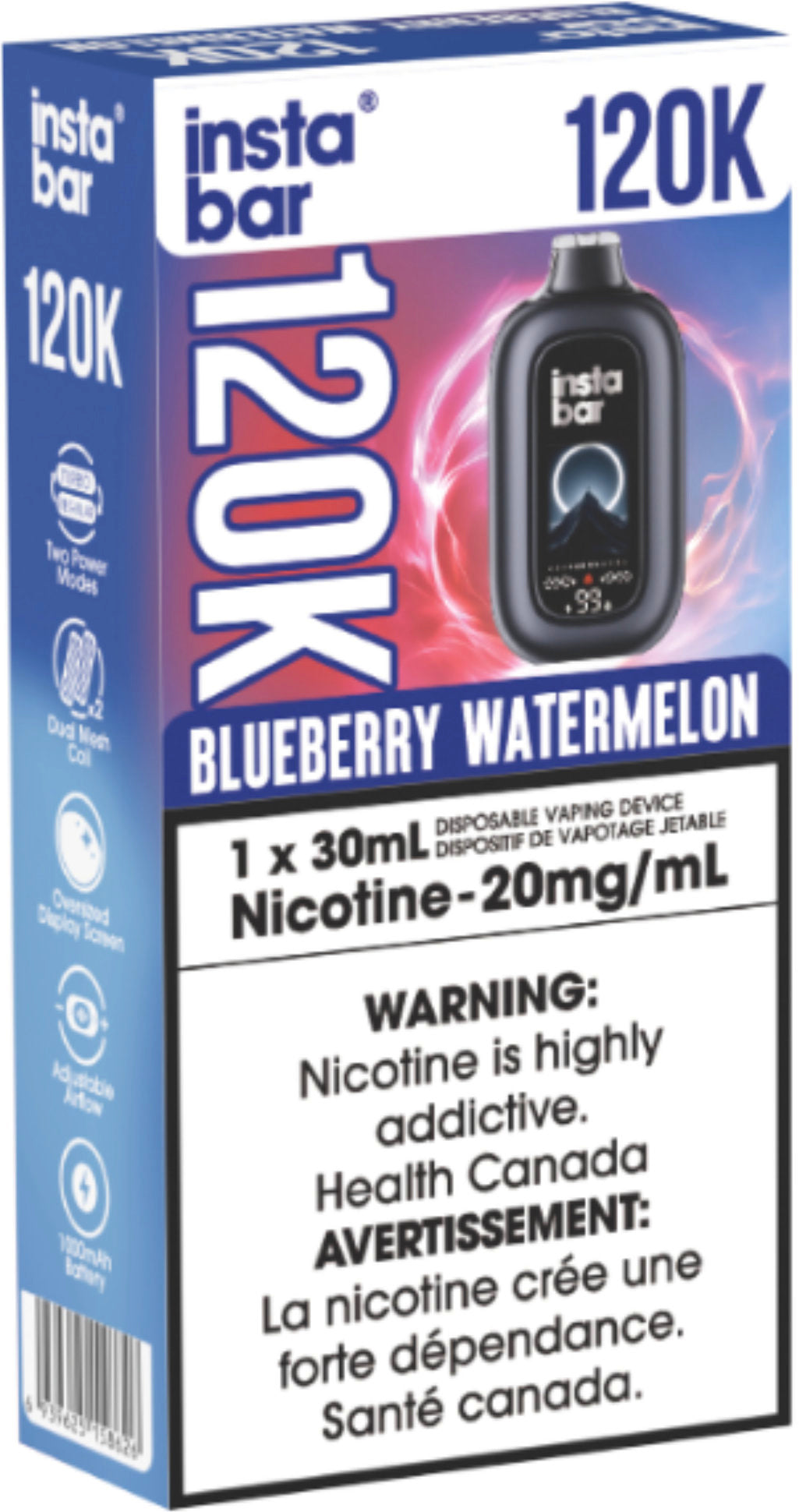 Insta Bar 120K Disposable Blueberry Watermelon