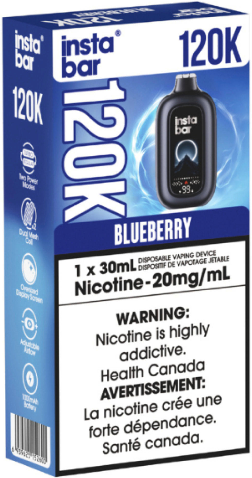 Insta Bar 120K Disposable Blueberry