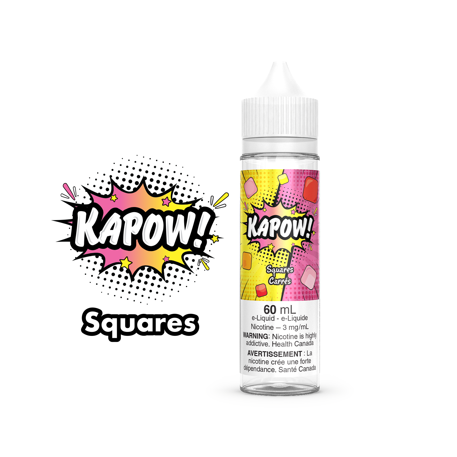 Squares - Kapow E-Liquid 60ml Vape Juice Cloud Island Vapour Squares - Kapow E-Liquid 60ml Vape Juice Cloud Island Vapour