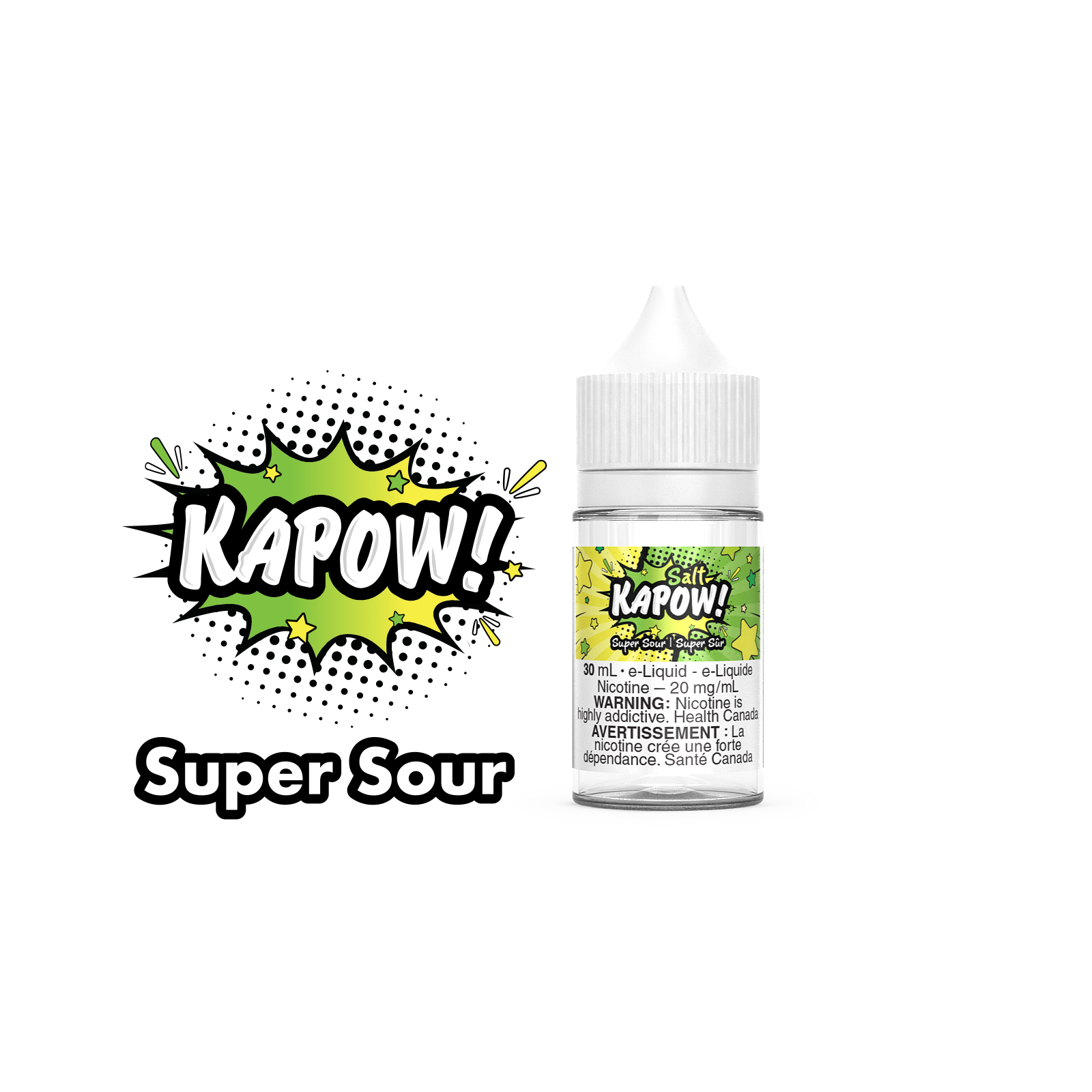 Super Sour Kapow Salt Nic E Liquid Cloud Island Vapour