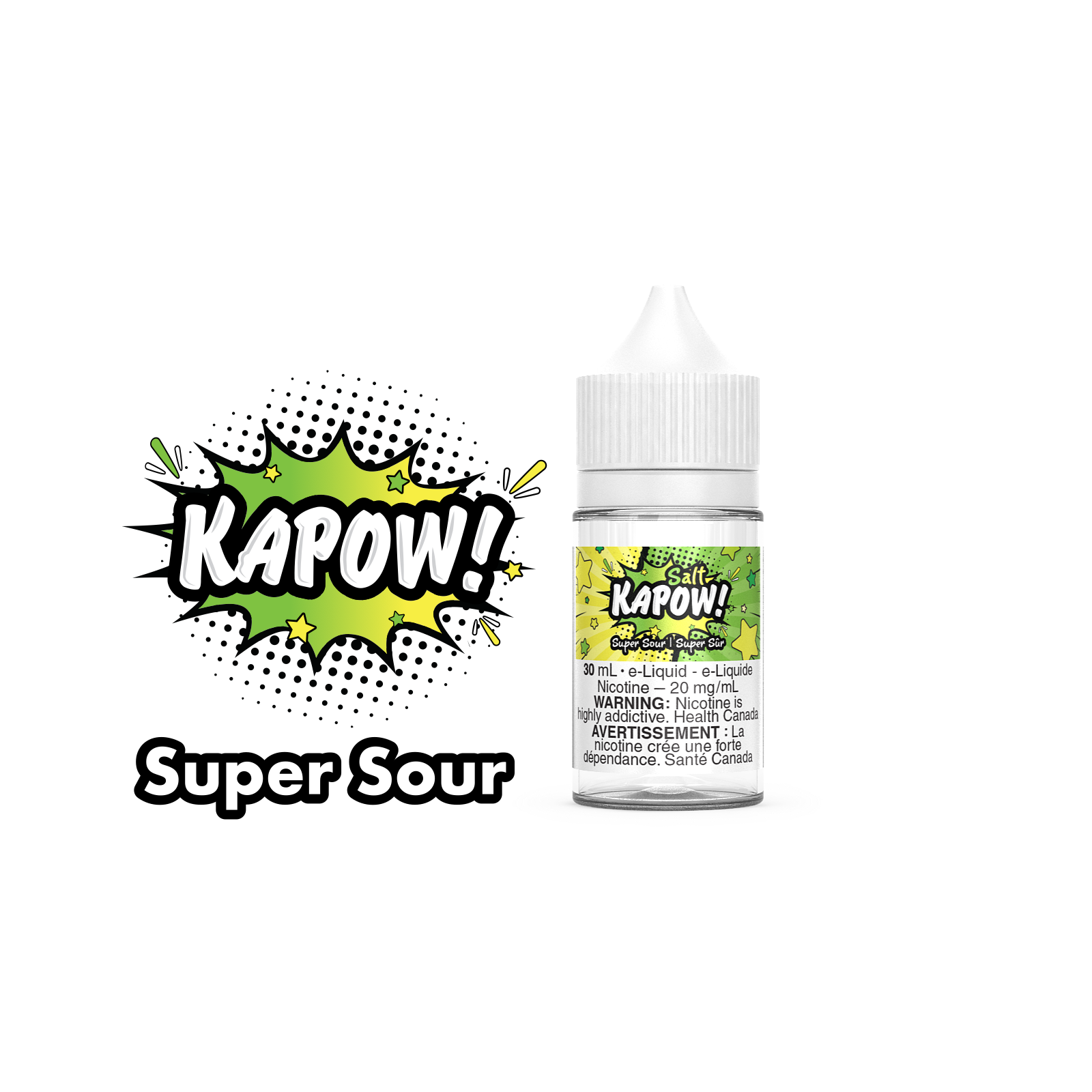 Super Sour - Kapow Salt Nic E-Liquid Cloud Island Vapour Super Sour - Kapow Salt Nic E-Liquid Cloud Island Vapour