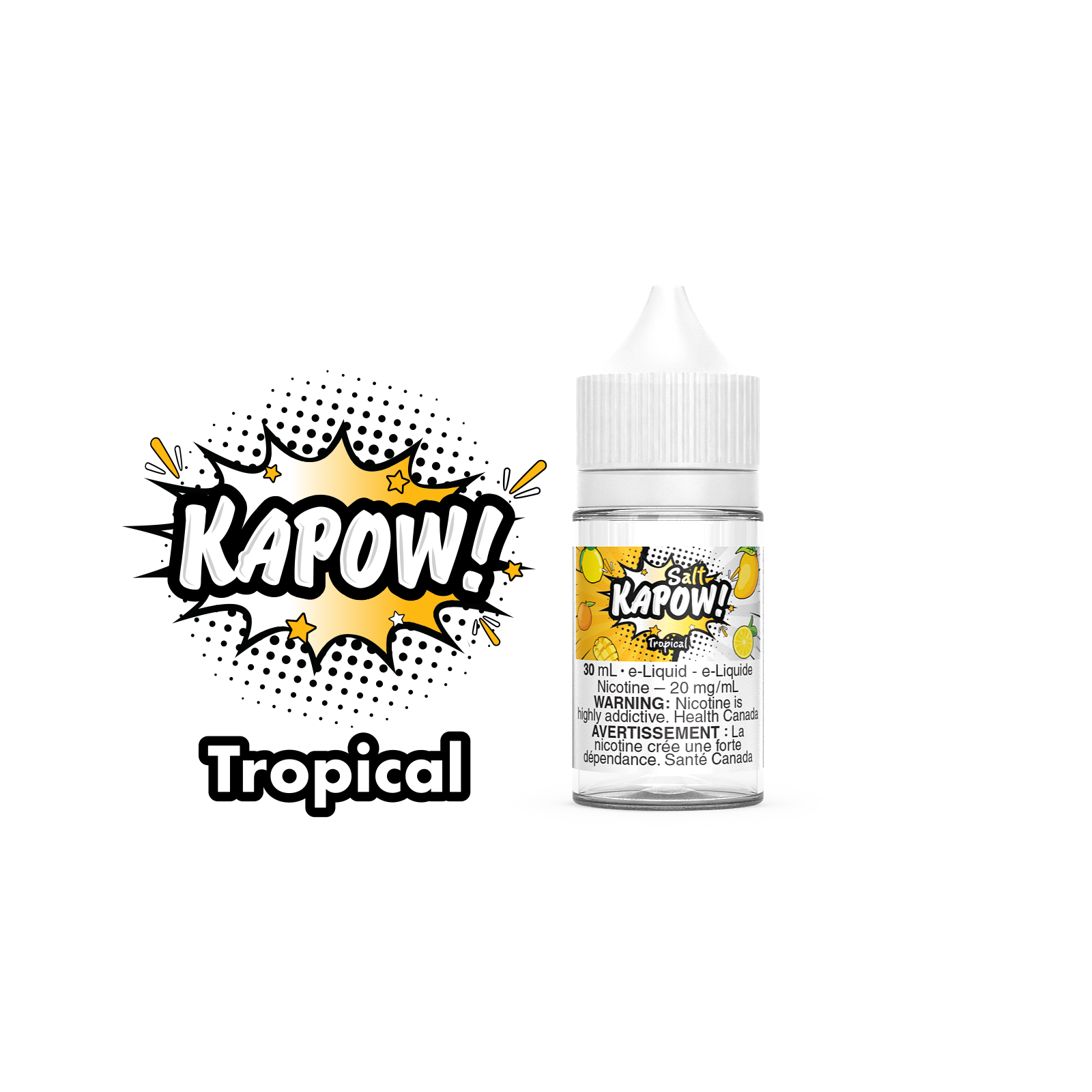 Tropical - Kapow Salt Nic E-Liquid Cloud Island Vapour Tropical - Kapow Salt Nic E-Liquid Cloud Island Vapour