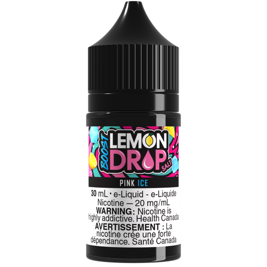 LEMON DROP BOOST Salt Nic E-Liquid Pink Ice